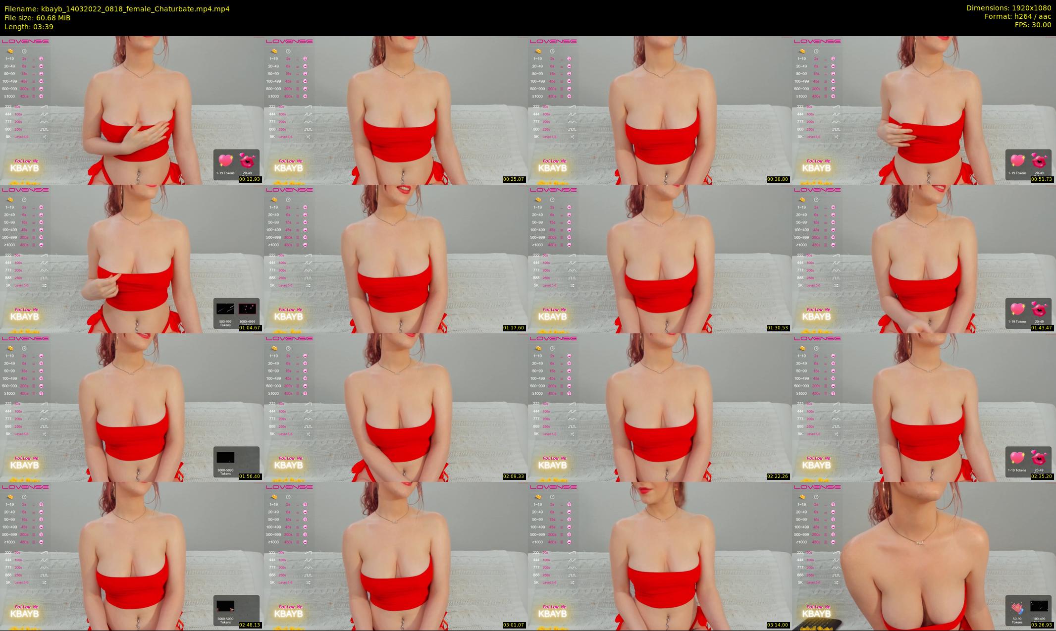 kbayb — 4 minute Chaturbate female cam show recording, 1080p, Mar 14, 2022