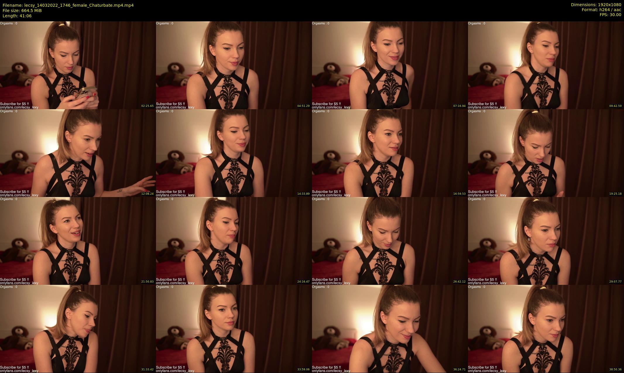 lecsy — 42 minute Chaturbate female cam show recording, 1080p, Mar 14, 2022