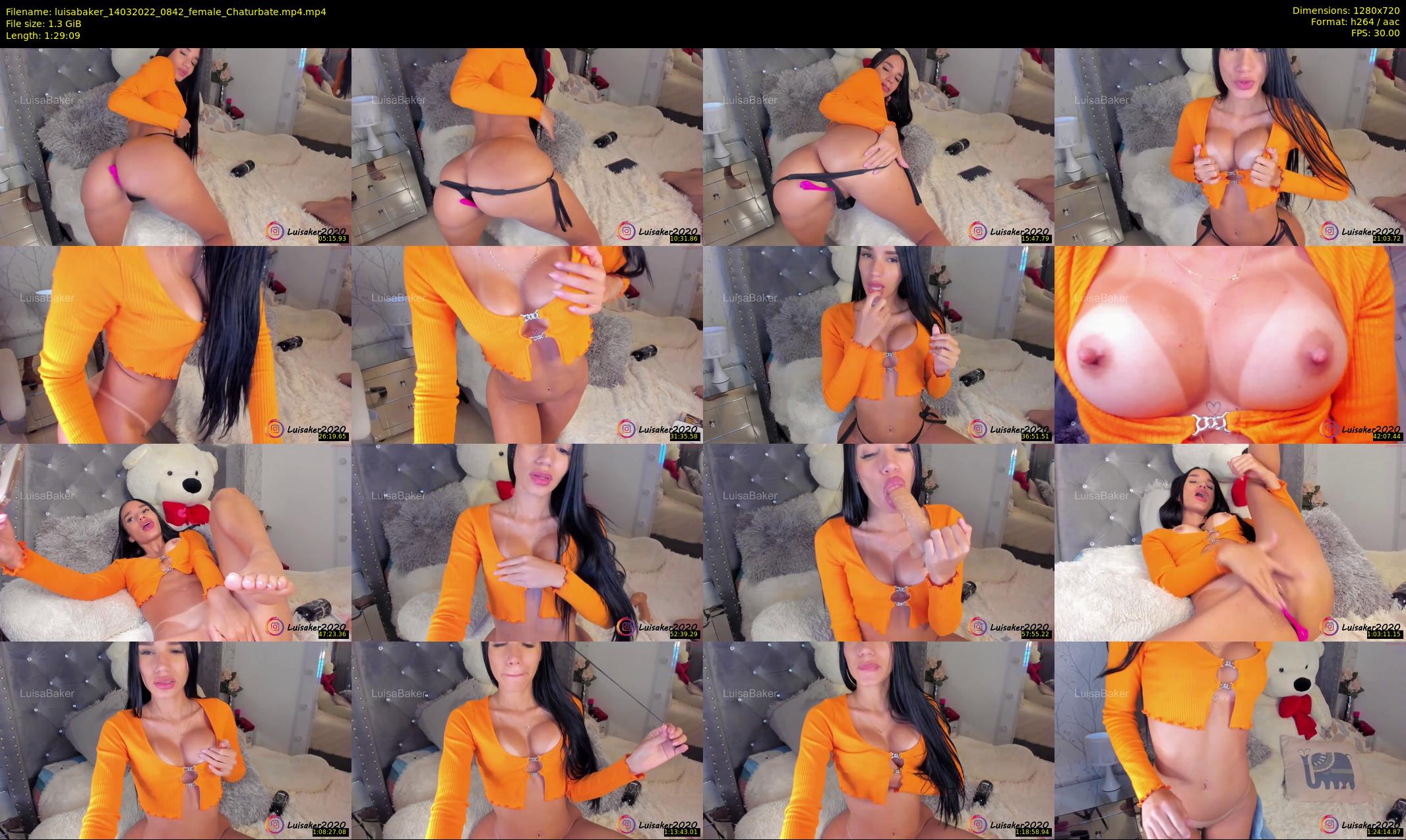 luisabaker — 90 minute Chaturbate female cam show recording, 720p, Mar 14, 2022