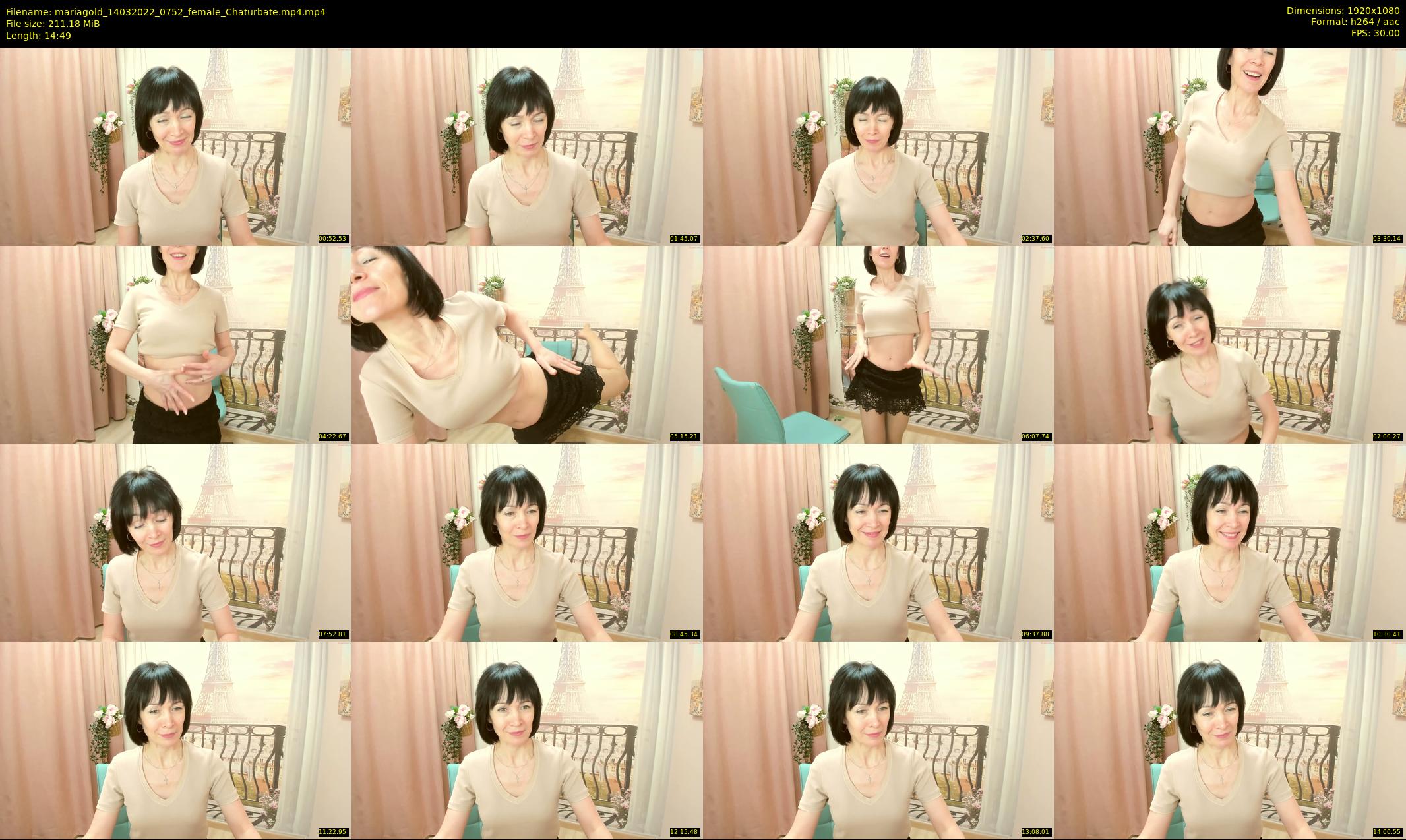 mariagold — 15 minute Chaturbate female cam show recording, 1080p, Mar 14, 2022