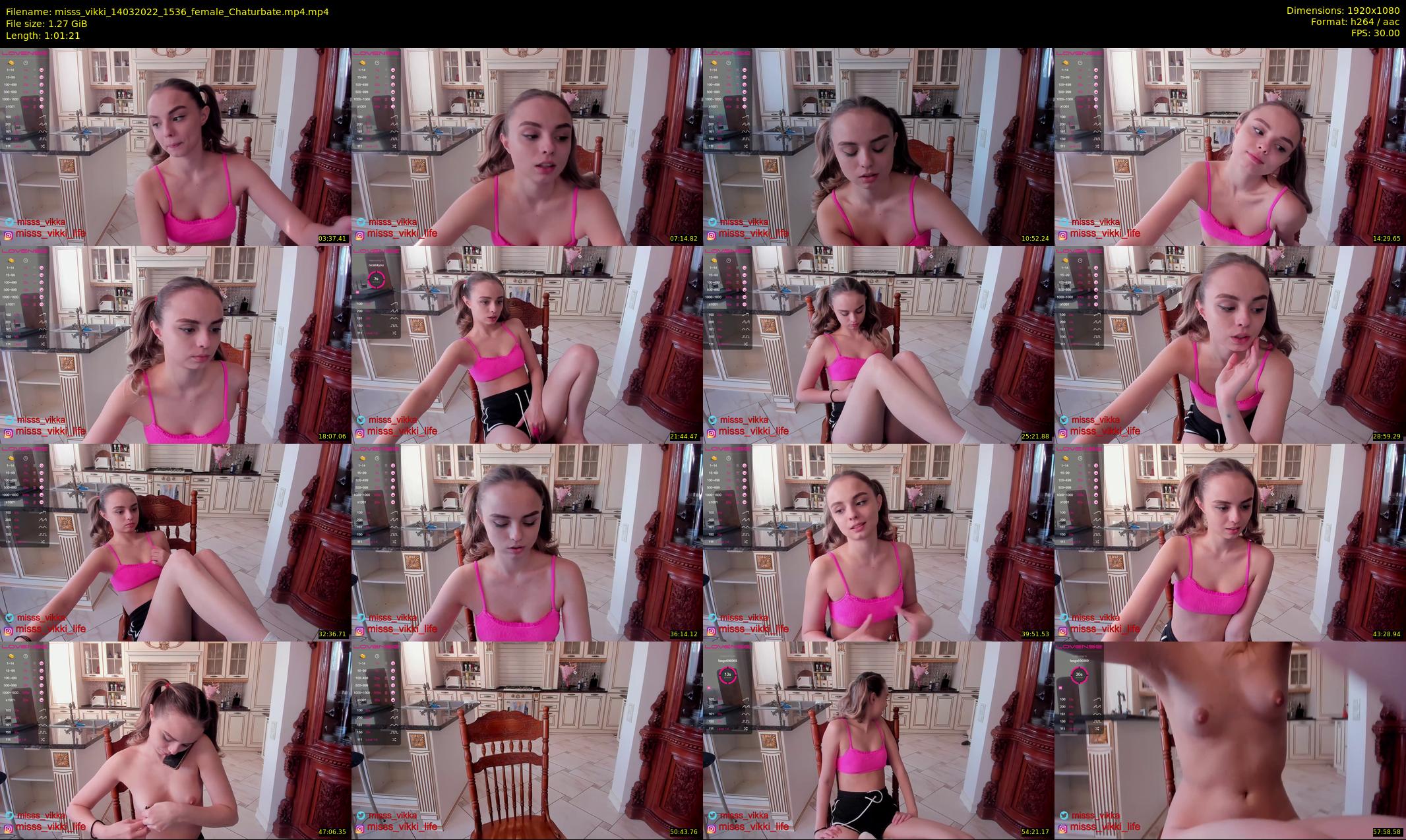 misss_vikki — 62 minute Chaturbate female cam show recording, 1080p, Mar 14, 2022