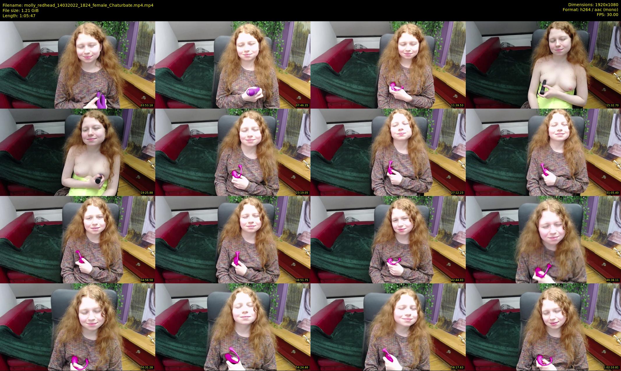 molly_redhead — 66 minute Chaturbate female cam show recording, 1080p, Mar 14, 2022