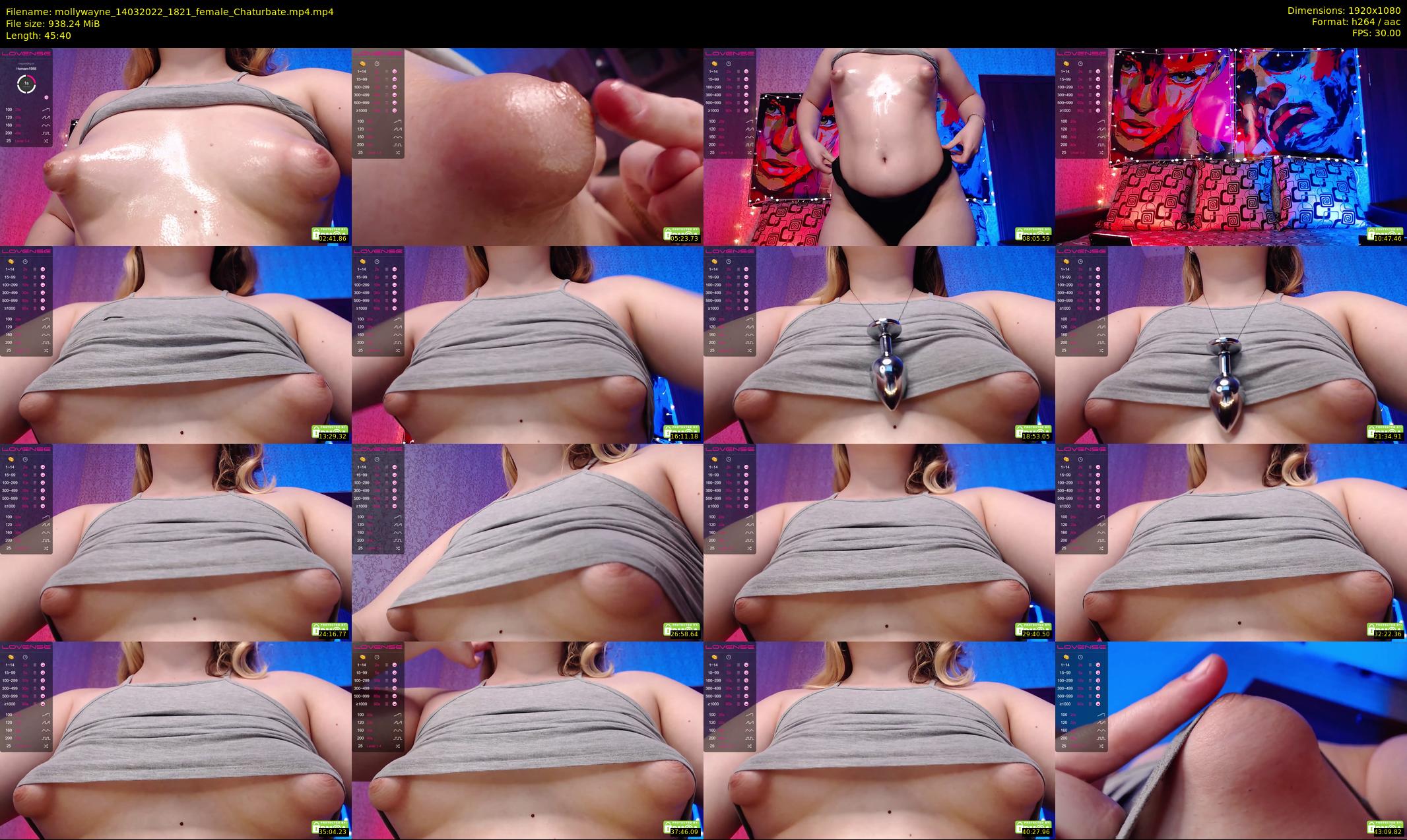 mollywayne — 46 minute Chaturbate female cam show recording, 1080p, Mar 14, 2022
