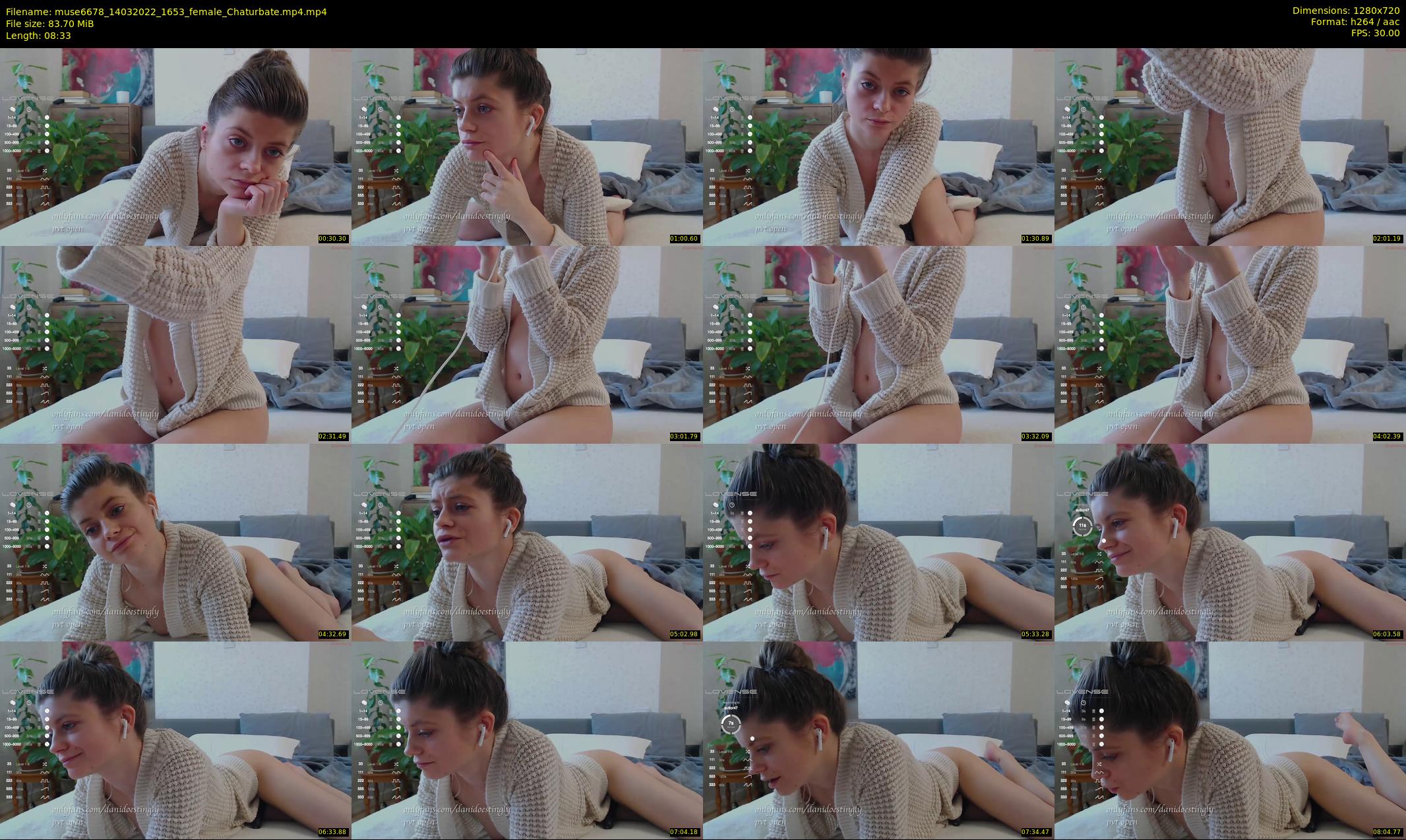 muse6678 — 9 minute Chaturbate female cam show recording, 720p, Mar 14, 2022