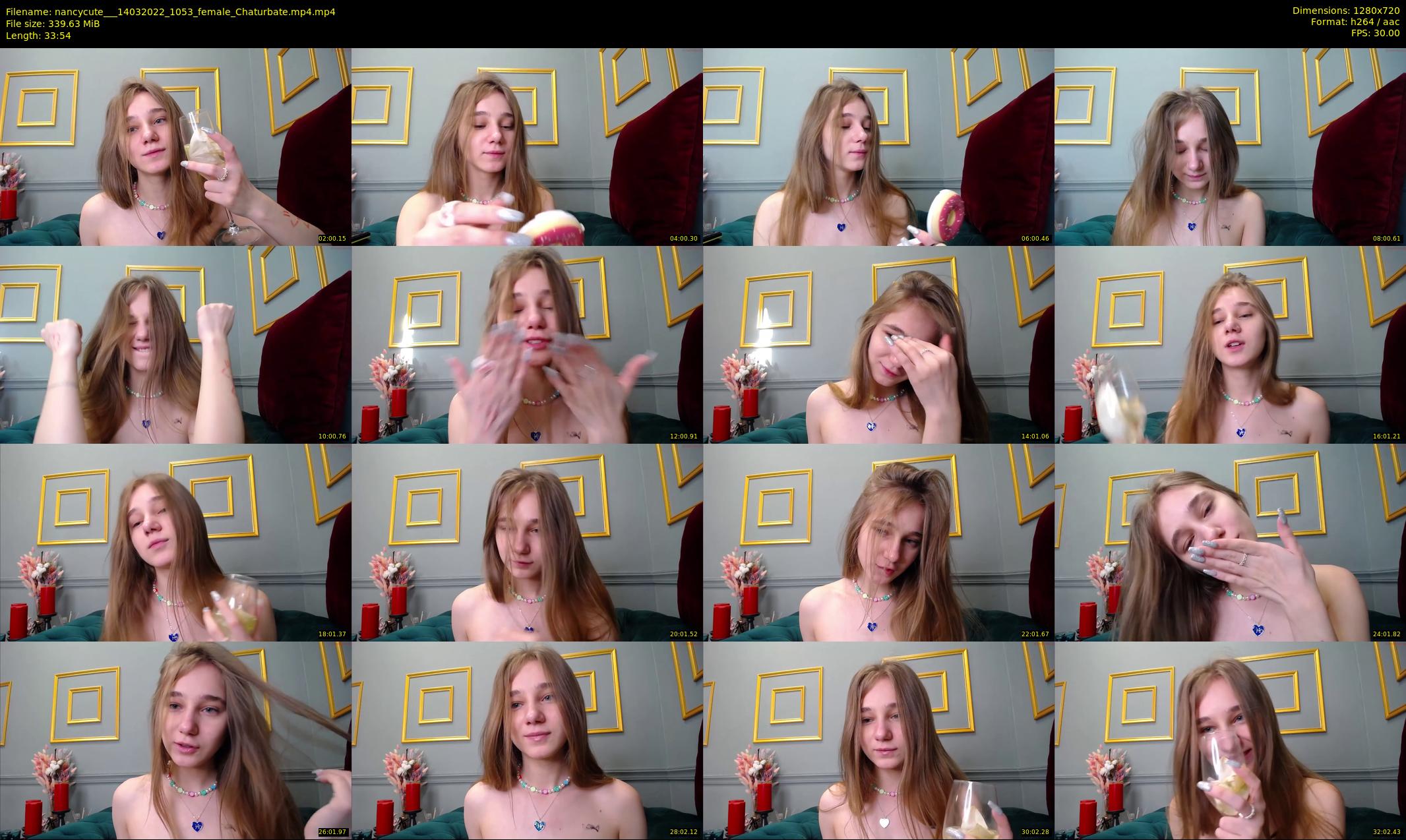 nancycute__ — 34 minute Chaturbate female cam show recording, 720p, Mar 14, 2022