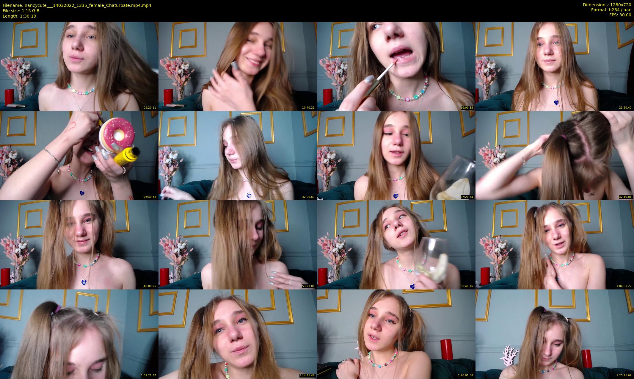 nancycute__ — 91 minute Chaturbate female cam show recording, 720p, Mar 14, 2022