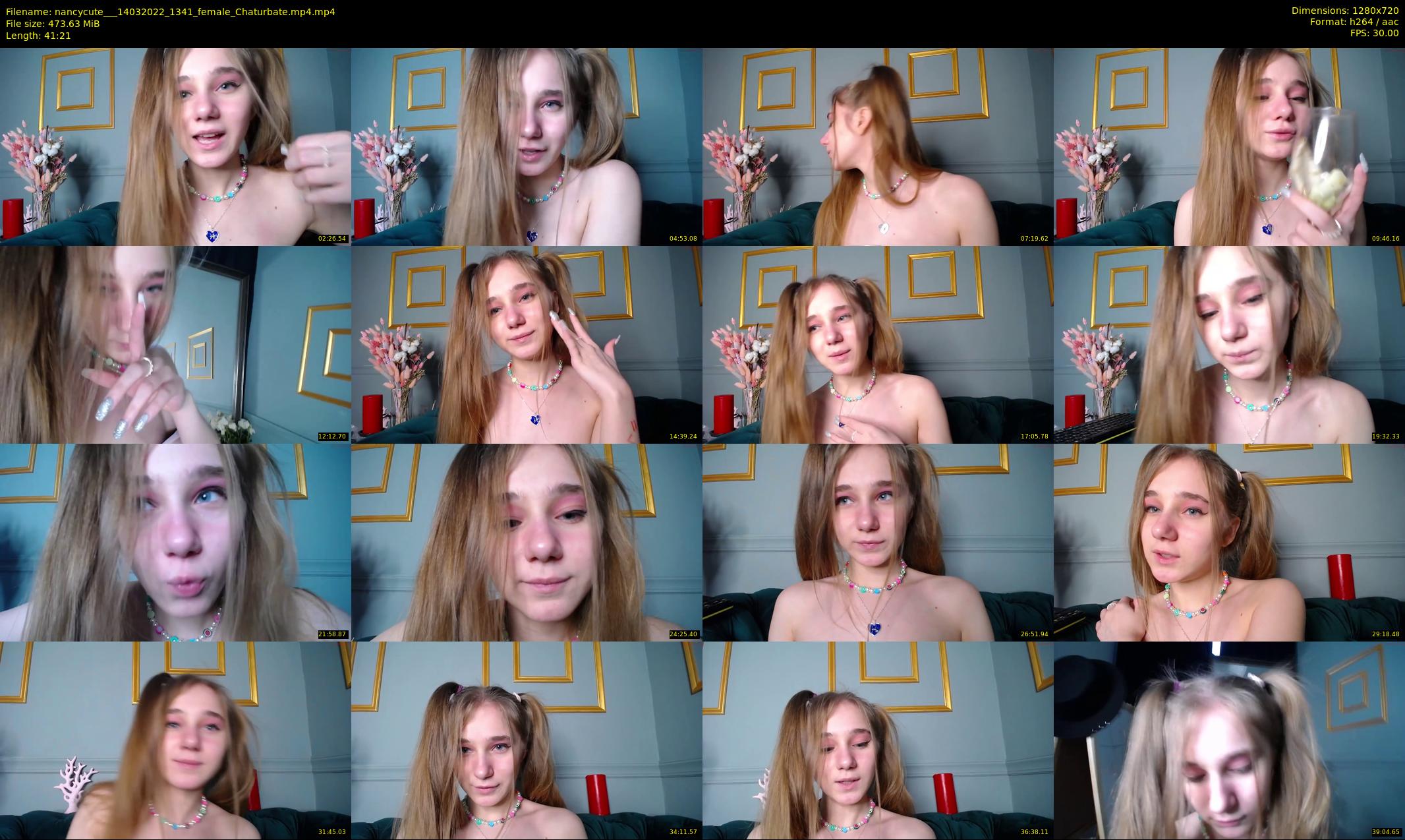 nancycute__ — 42 minute Chaturbate female cam show recording, 720p, Mar 14, 2022