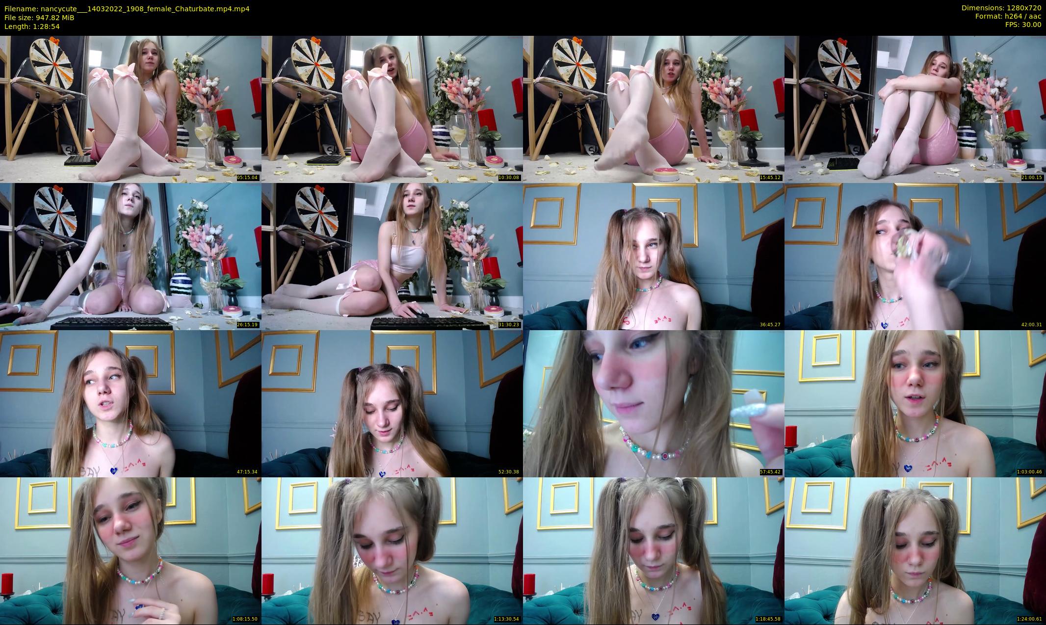 nancycute__ — 89 minute Chaturbate female cam show recording, 720p, Mar 14, 2022