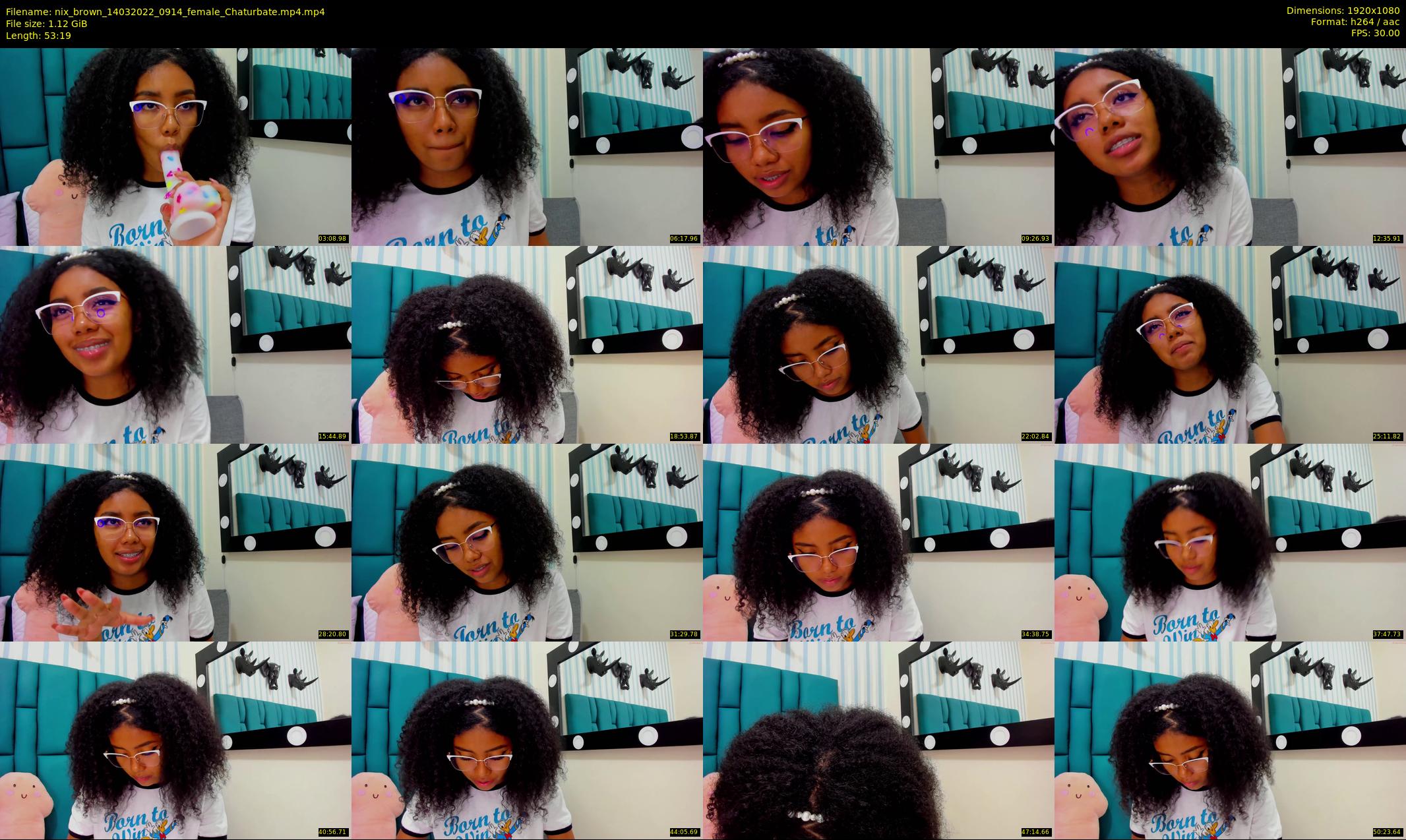 nix_brown — 54 minute Chaturbate female cam show recording, 1080p, Mar 14, 2022