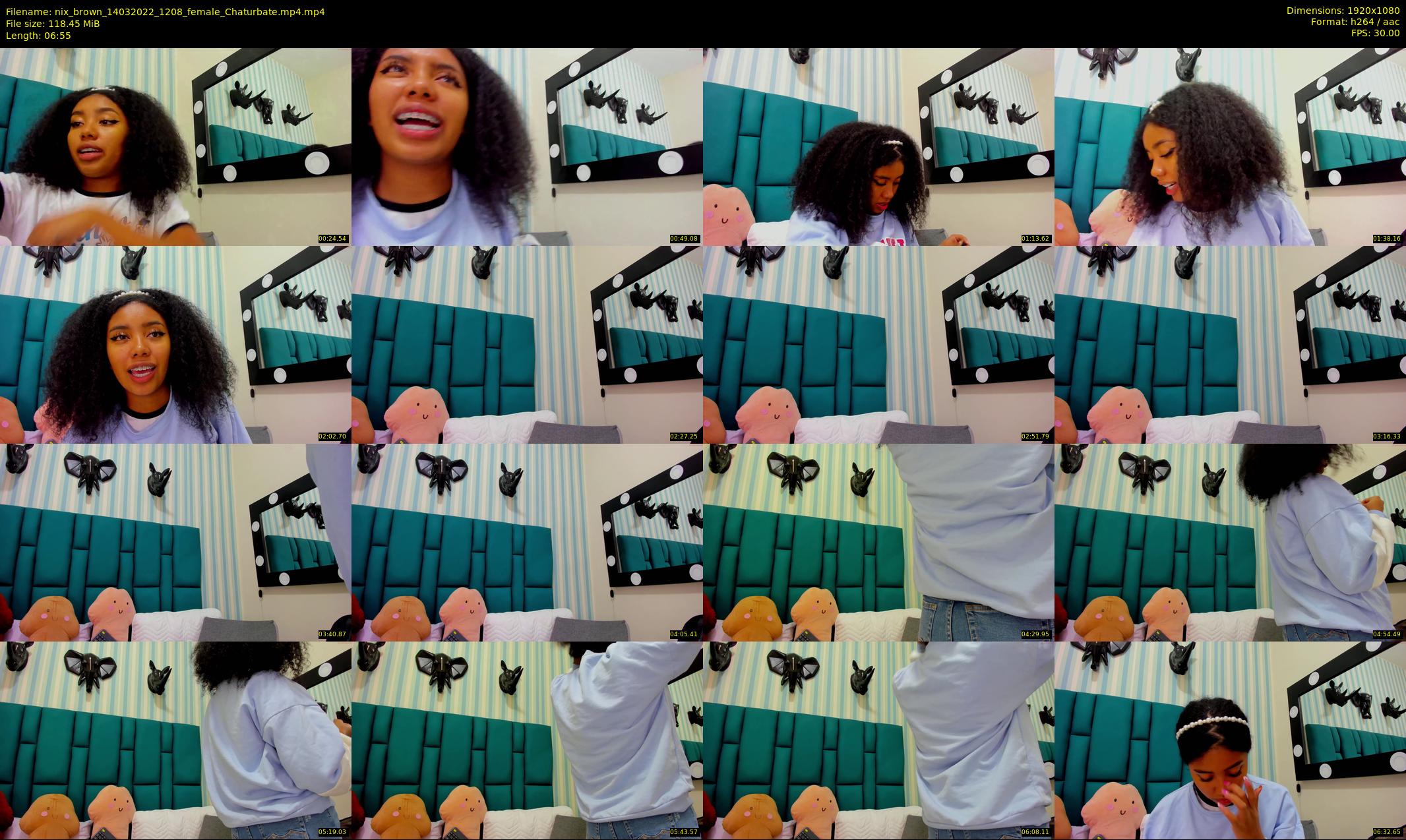 nix_brown — 7 minute Chaturbate female cam show recording, 1080p, Mar 14, 2022
