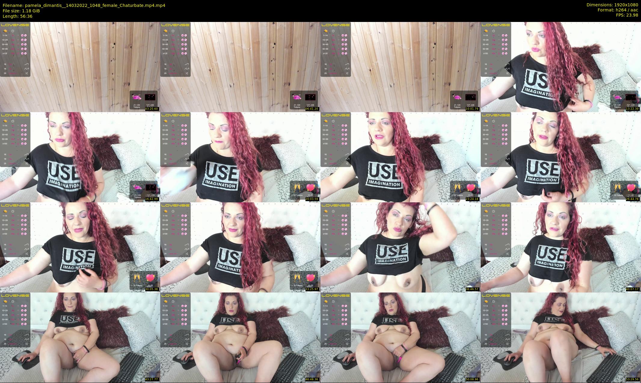 pamela_dimantis_ — 57 minute Chaturbate female cam show recording, 1080p, Mar 14, 2022