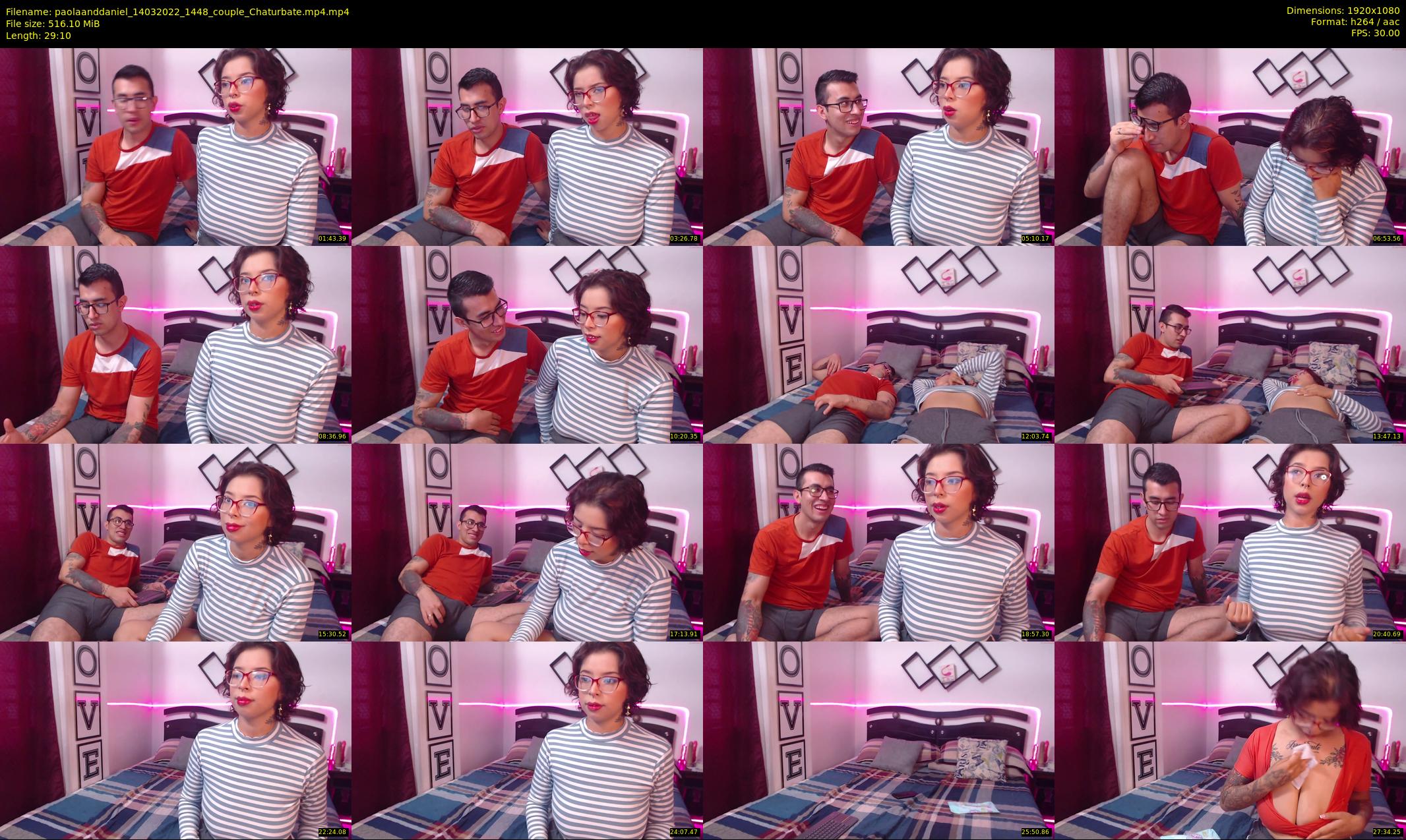 paolaanddaniel — 30 minute Chaturbate couple cam show recording, 1080p, Mar 14, 2022
