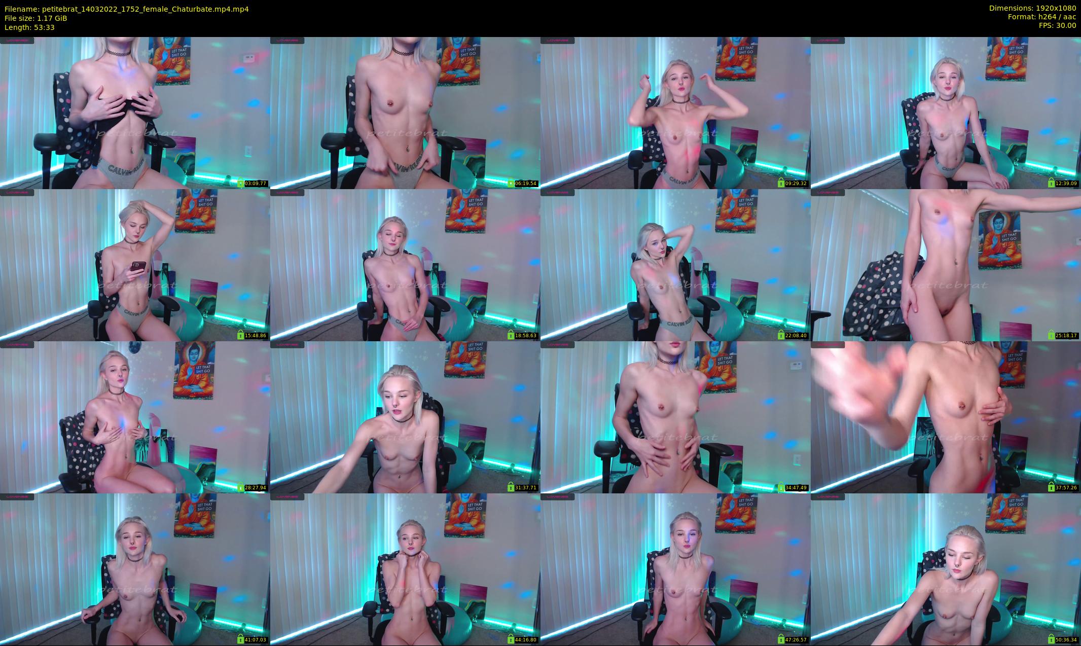 petitebrat — 54 minute Chaturbate female cam show recording, 1080p, Mar 14, 2022