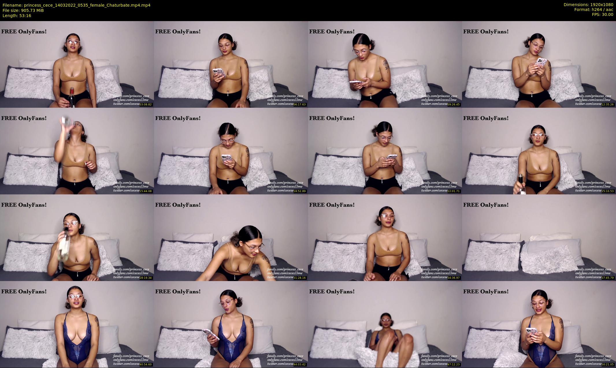 princess_cece — 54 minute Chaturbate female cam show recording, 1080p, Mar 14, 2022