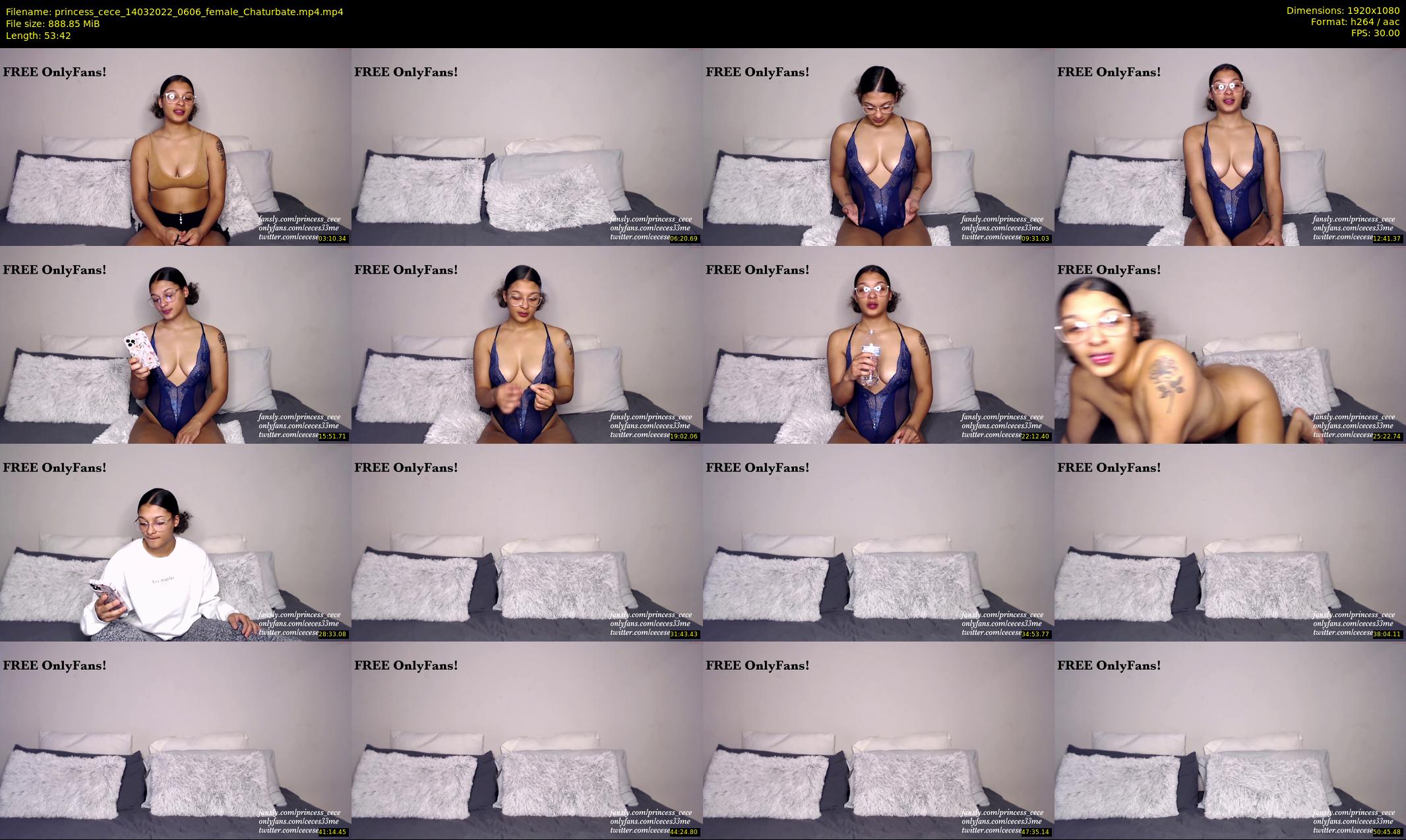 princess_cece — 54 minute Chaturbate female cam show recording, 1080p, Mar 14, 2022