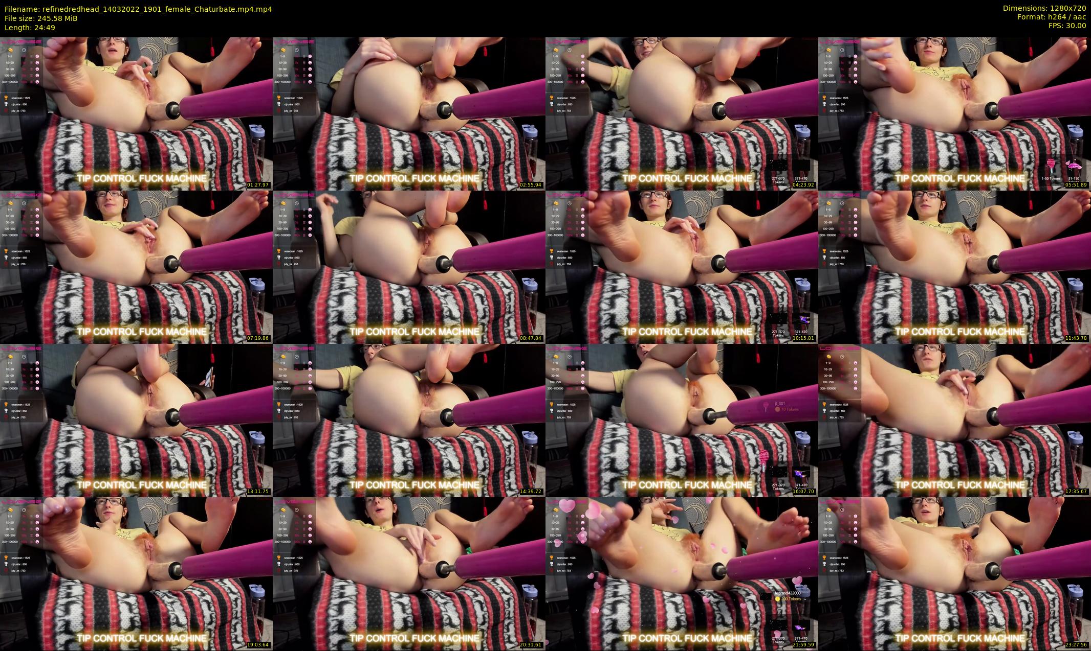 refinedredhead — 25 minute Chaturbate female cam show recording, 720p, Mar 14, 2022