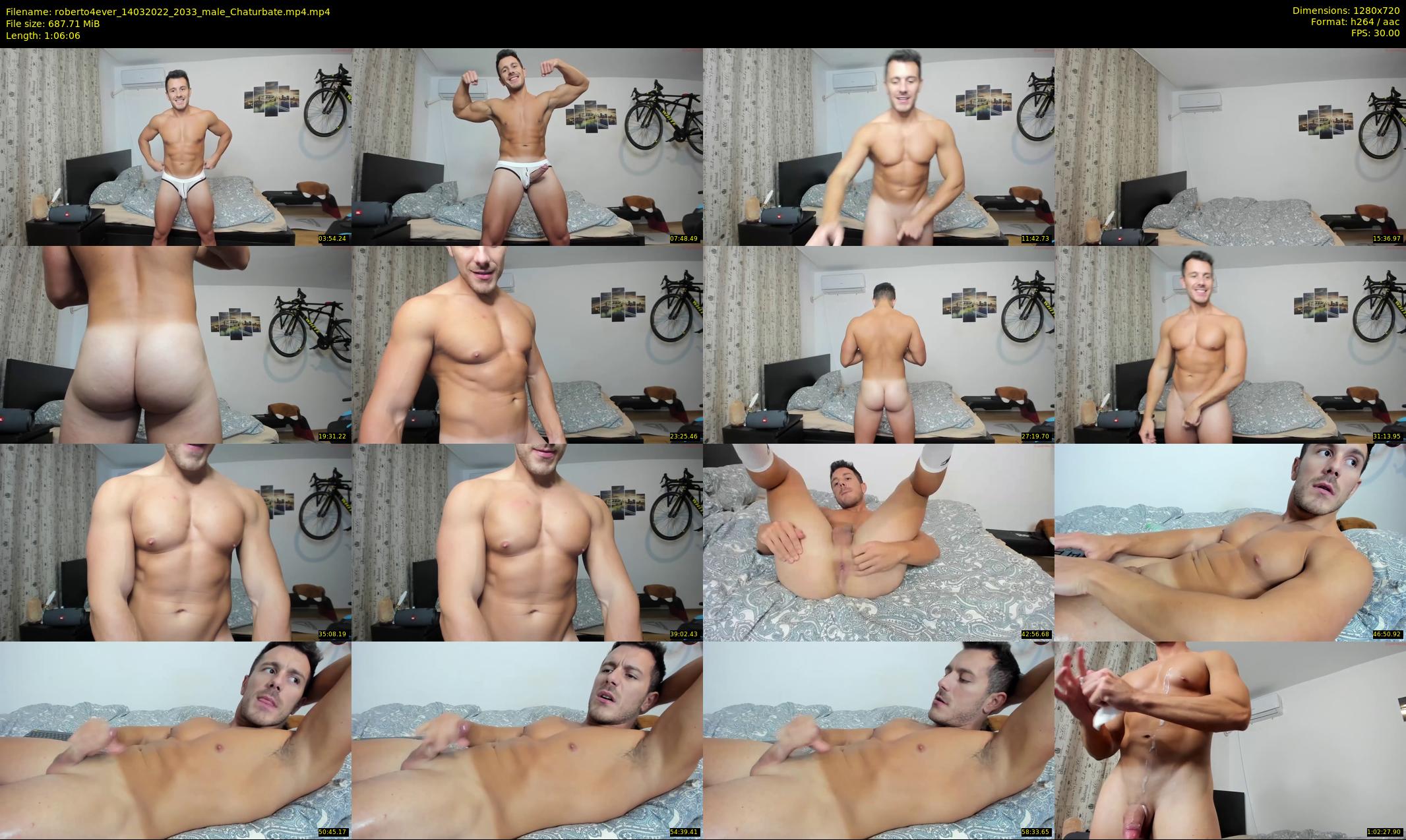 roberto4ever — 67 minute Chaturbate male cam show recording, 720p, Mar 14, 2022