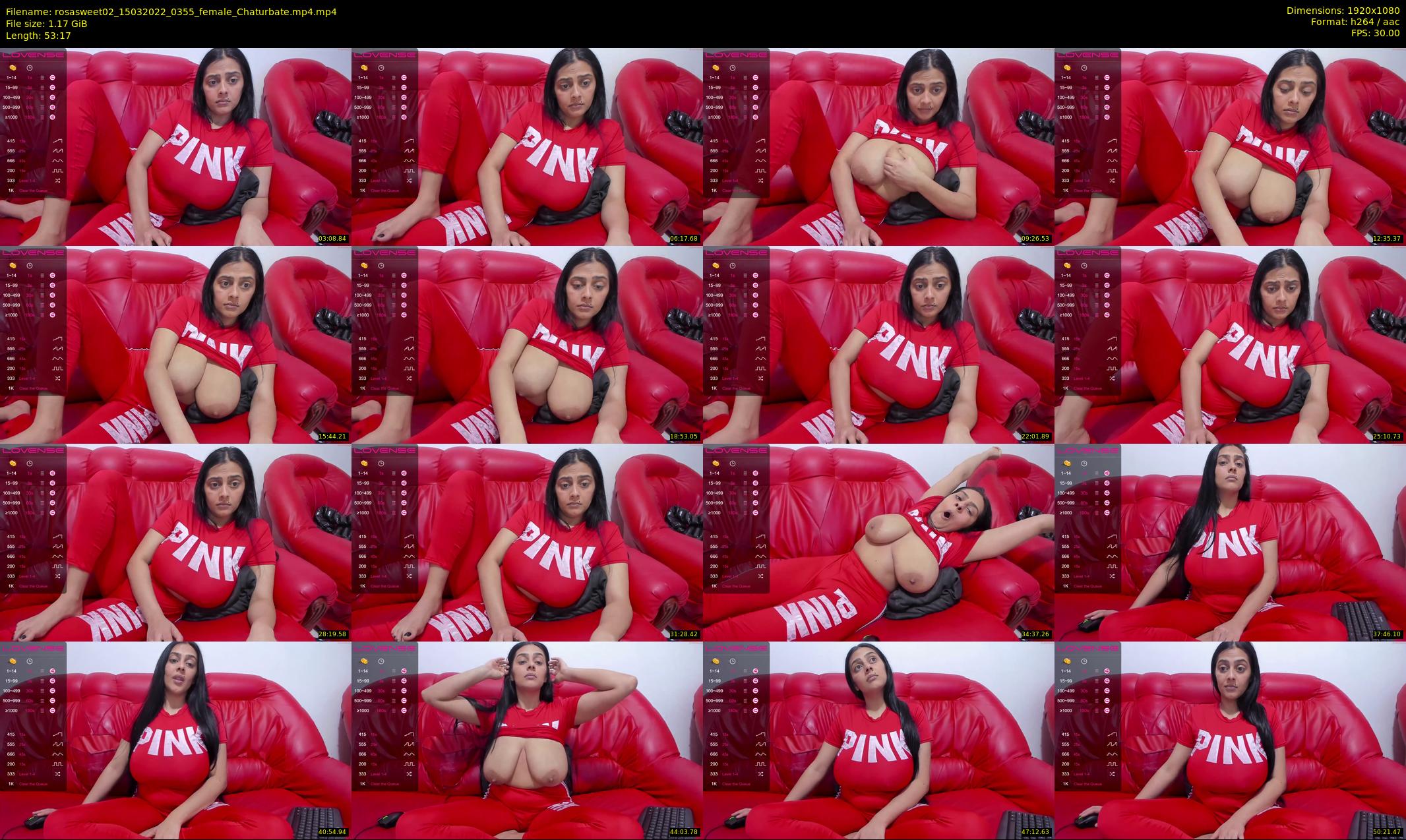 rosasweet02 — 54 minute Chaturbate female cam show recording, 1080p, Mar 15, 2022