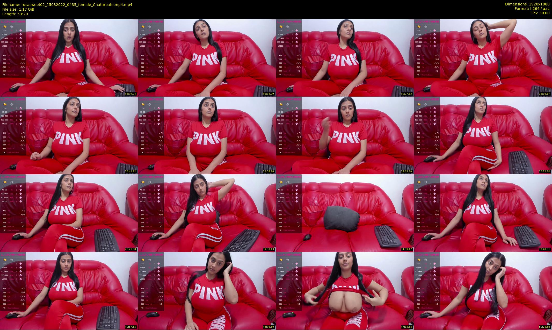 rosasweet02 — 54 minute Chaturbate female cam show recording, 1080p, Mar 15, 2022
