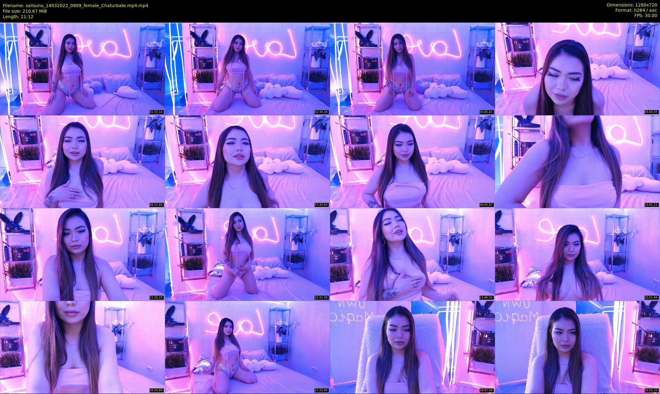 salisuno — 22 minute Chaturbate female cam show recording, 720p, Mar 14, 2022