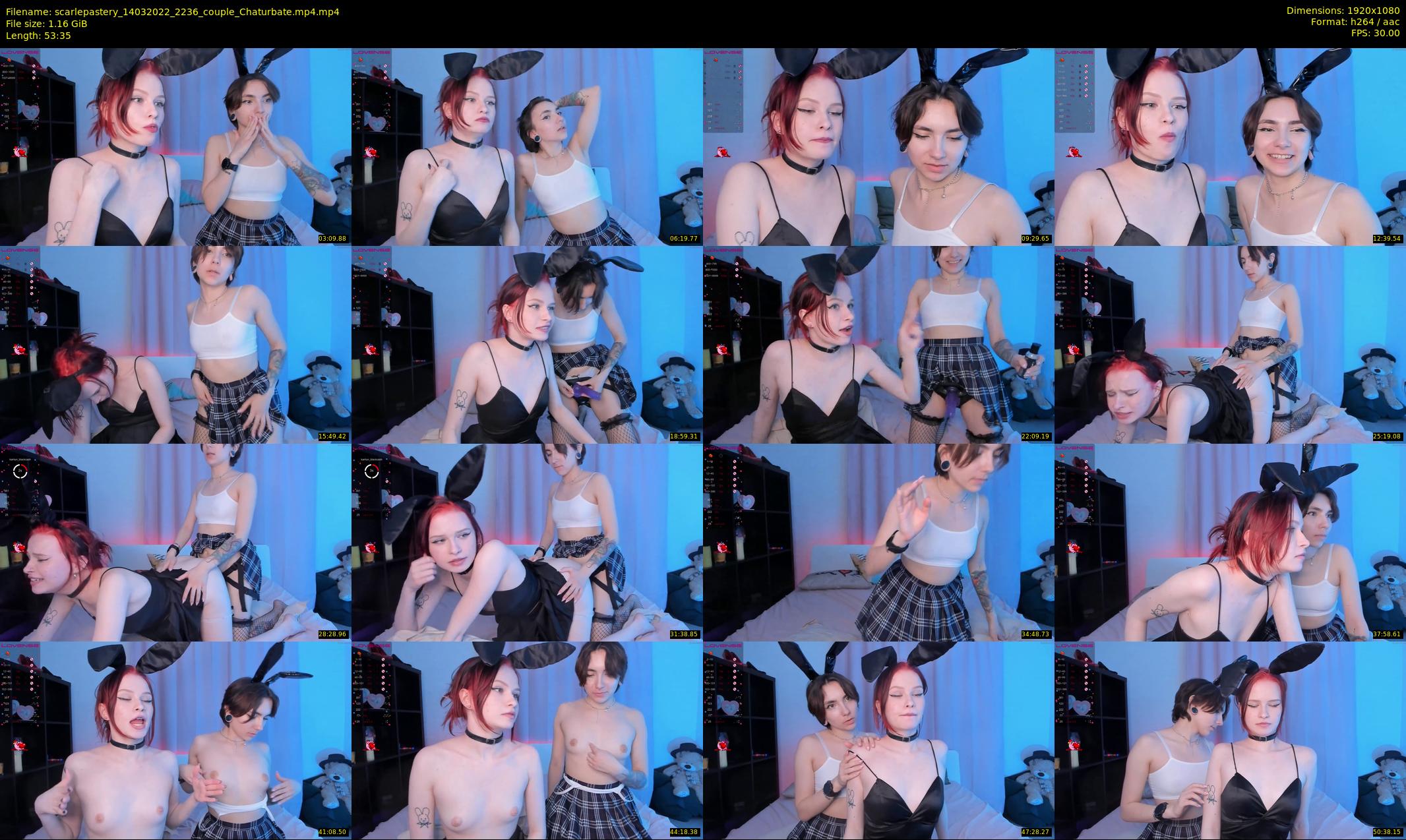 scarlepastery — 54 minute Chaturbate couple cam show recording, 1080p, Mar 14, 2022