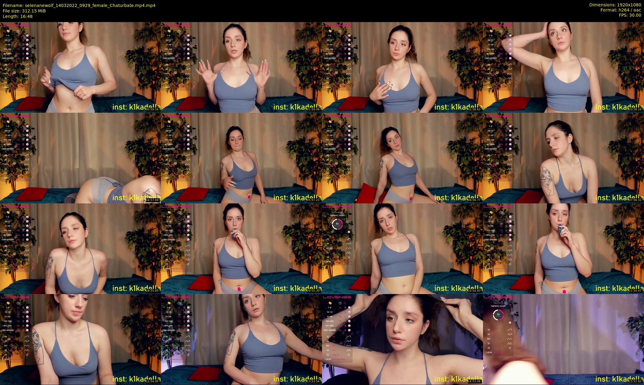 selenanewolf — 17 minute Chaturbate couple cam show recording, 1080p, Mar 14, 2022