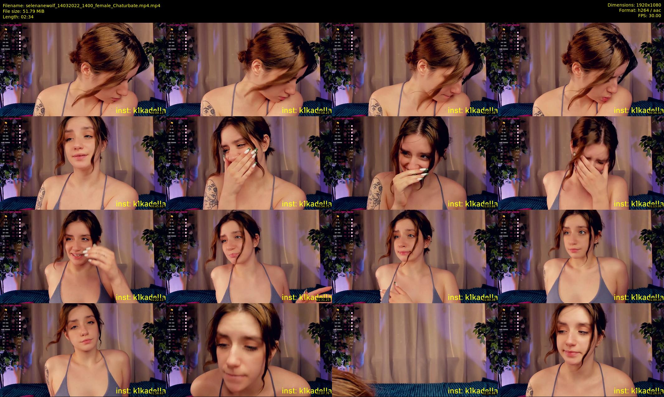 selenanewolf — 3 minute Chaturbate couple cam show recording, 1080p, Mar 14, 2022