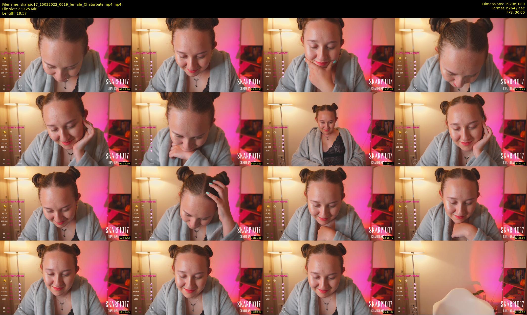 skarpio17 — 19 minute Chaturbate female cam show recording, 1080p, Mar 15, 2022