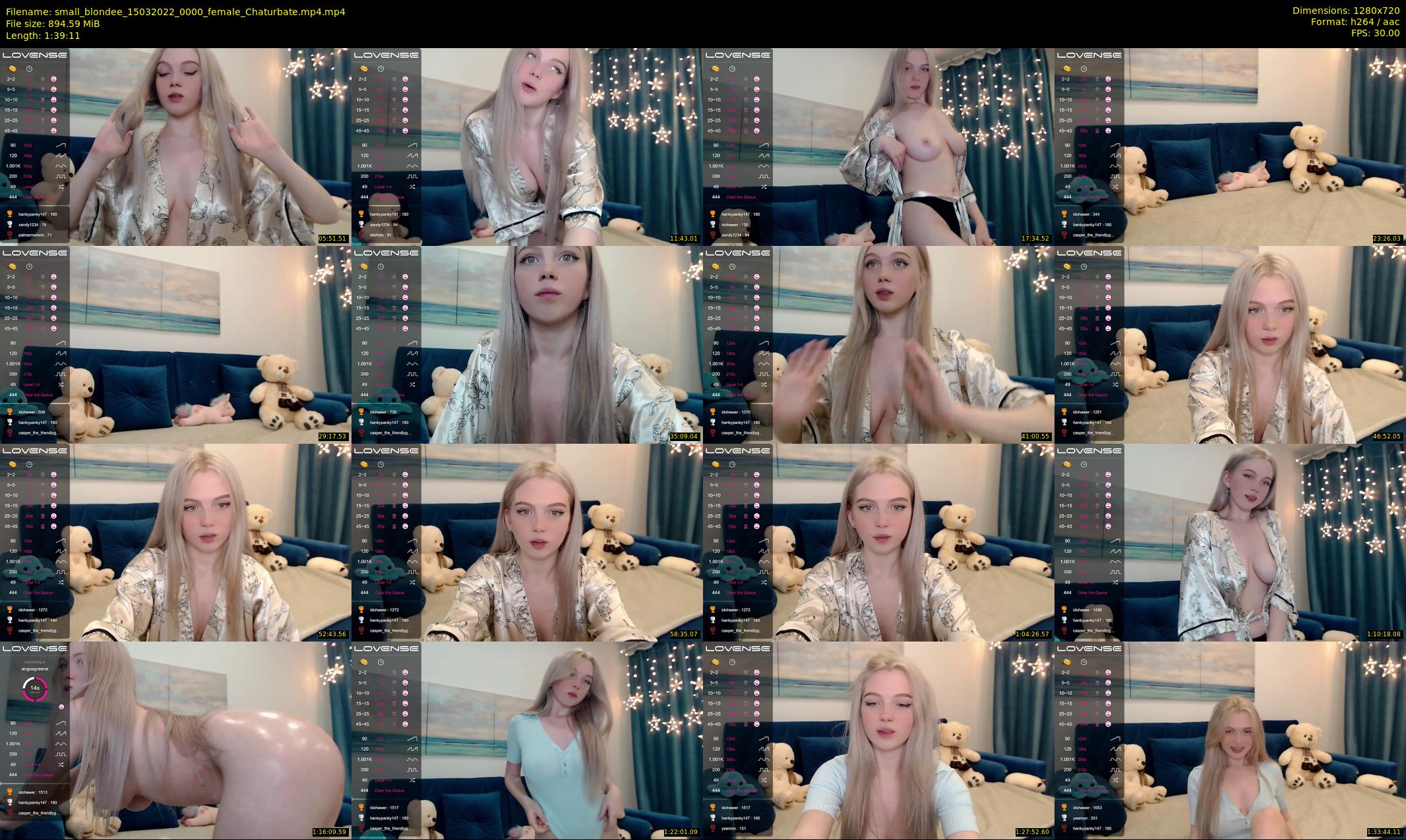 small_blondee — 100 minute Chaturbate female cam show recording, 720p, Mar 15, 2022
