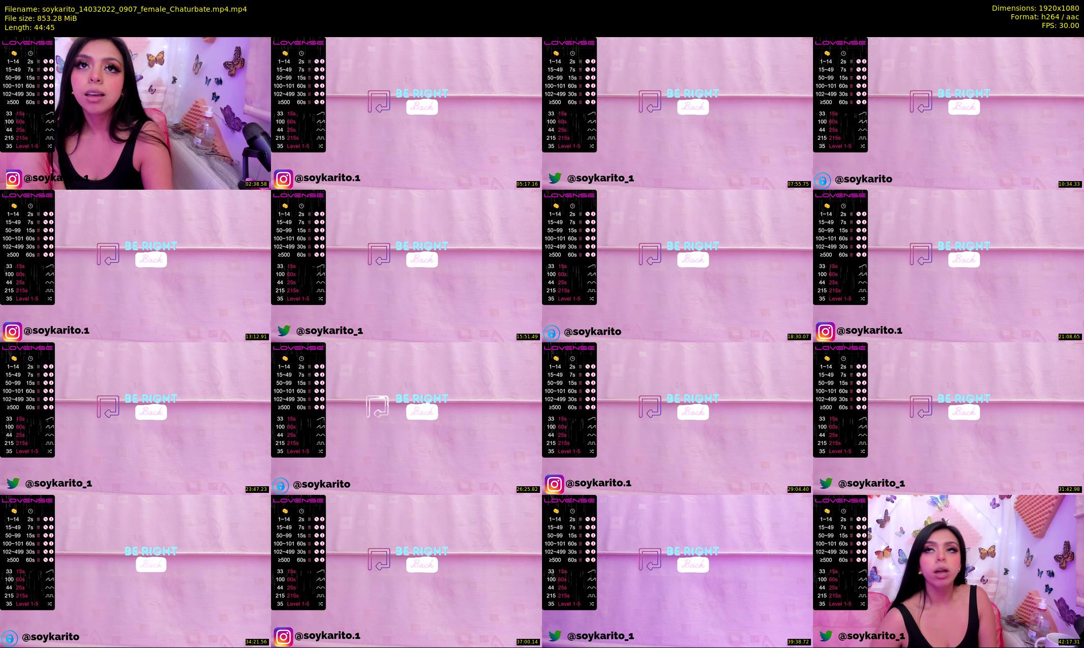 soykarito — 45 minute Chaturbate female cam show recording, 1080p, Mar 14, 2022