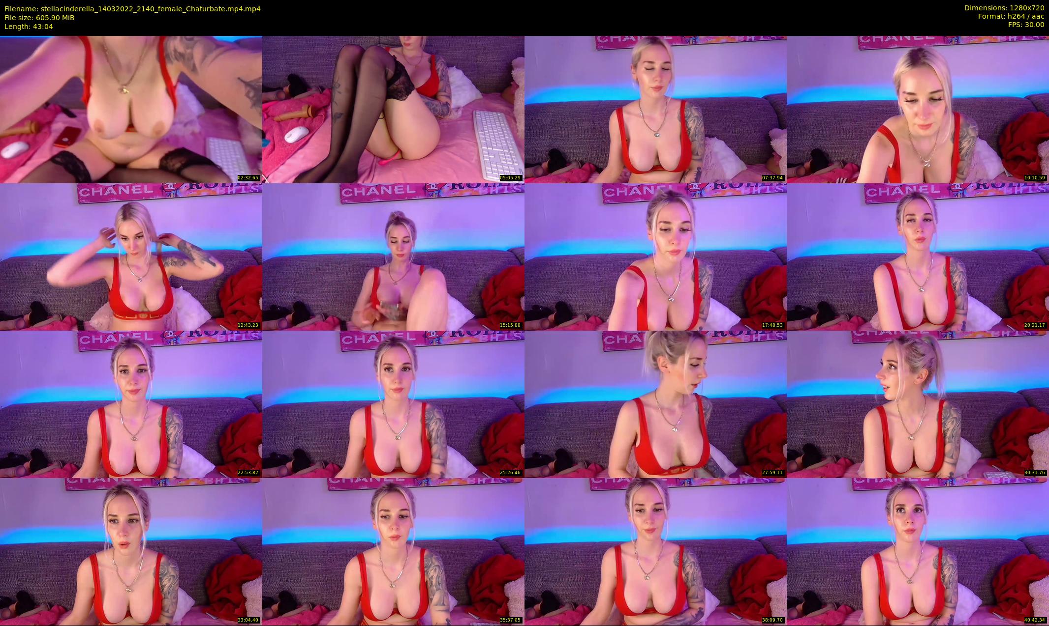 stellacinderella — 44 minute Chaturbate female cam show recording, 720p, Mar 14, 2022