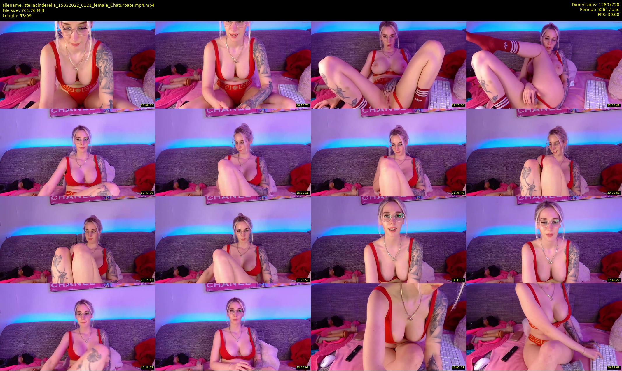 stellacinderella — 54 minute Chaturbate female cam show recording, 720p, Mar 15, 2022
