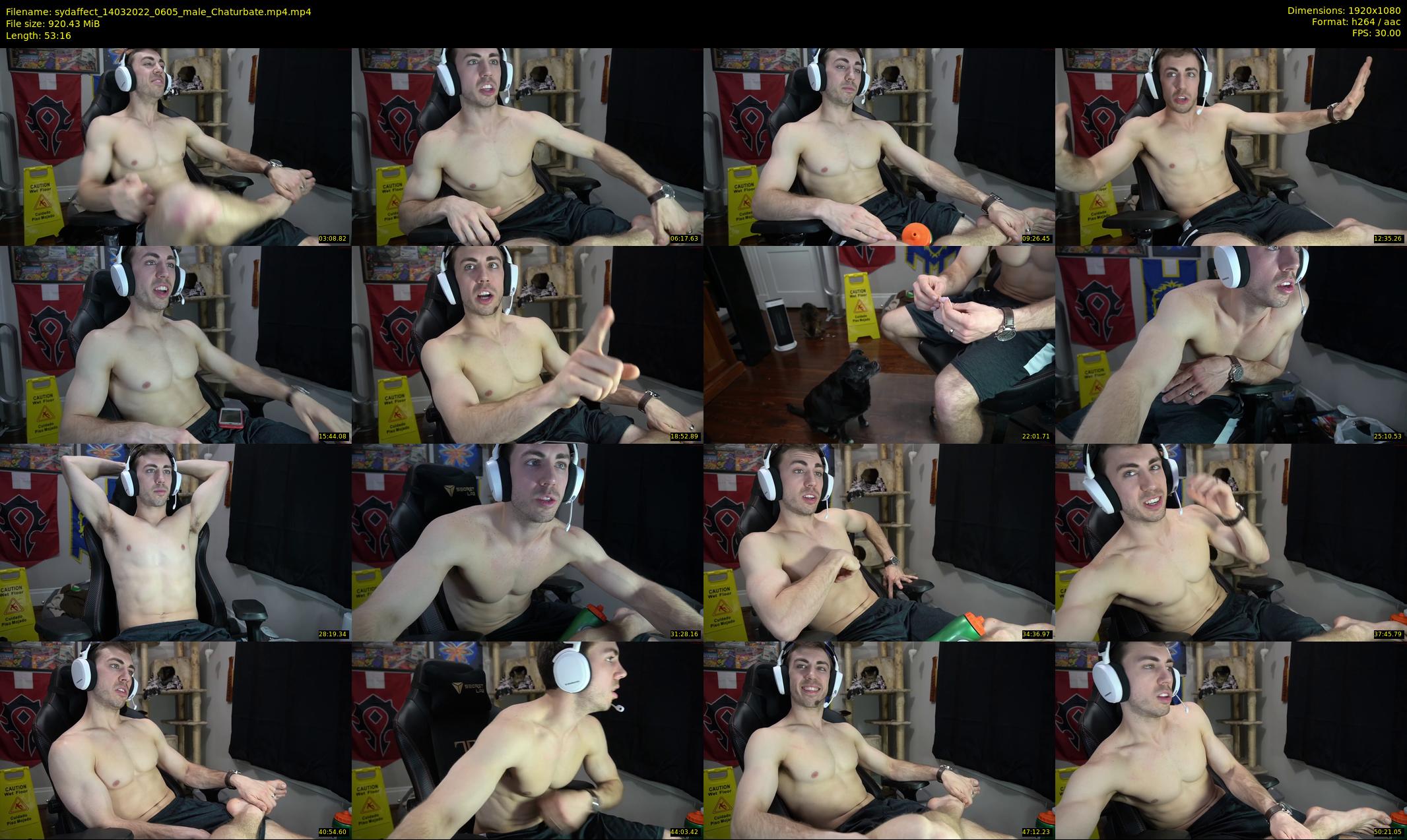 sydaffect — 54 minute Chaturbate male cam show recording, 1080p, Mar 14, 2022