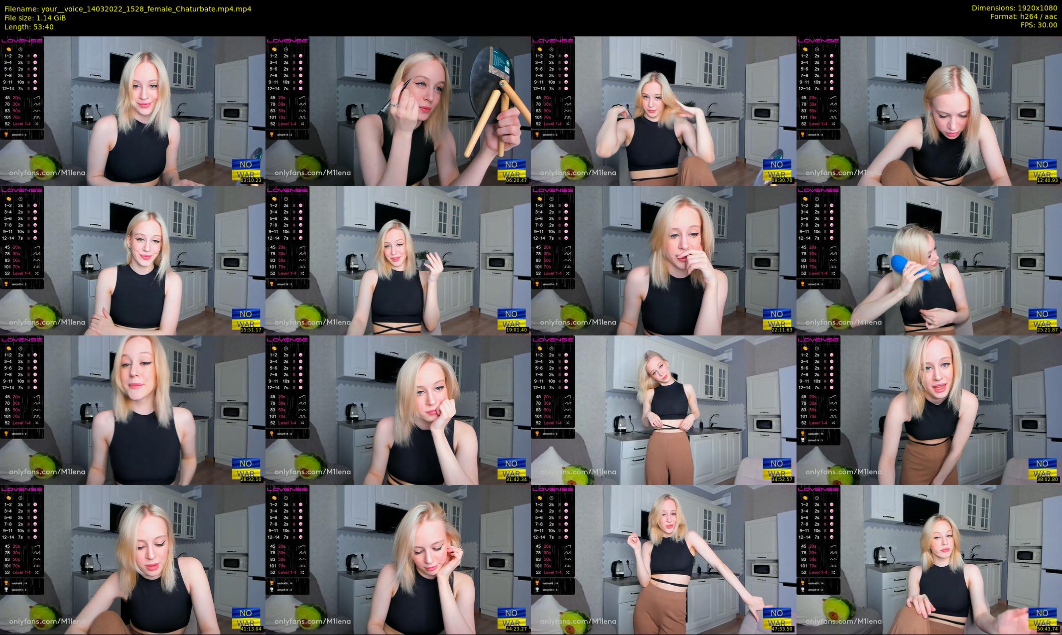 your__voice — 54 minute Chaturbate female cam show recording, 1080p, Mar 14, 2022