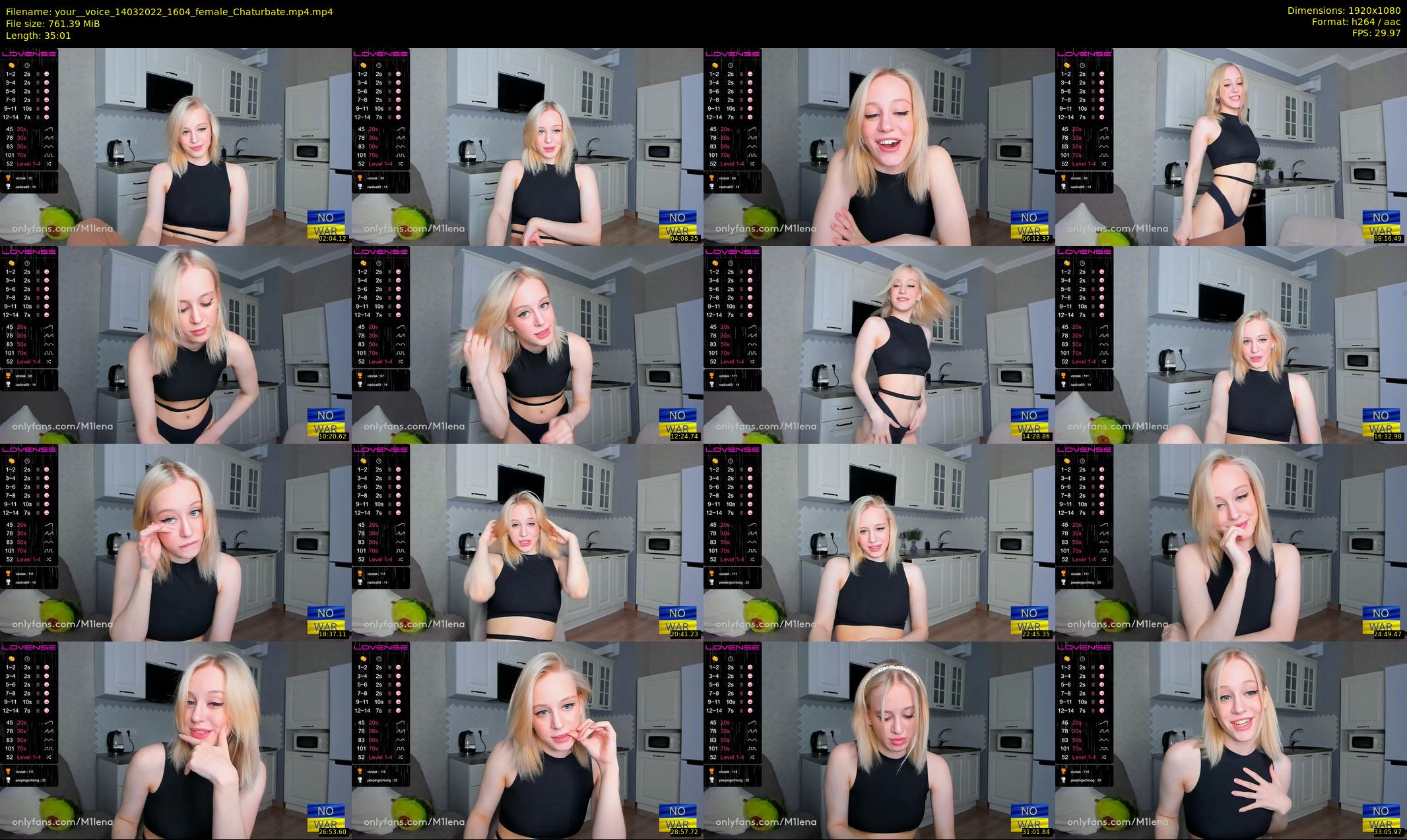 your__voice — 36 minute Chaturbate female cam show recording, 1080p, Mar 14, 2022