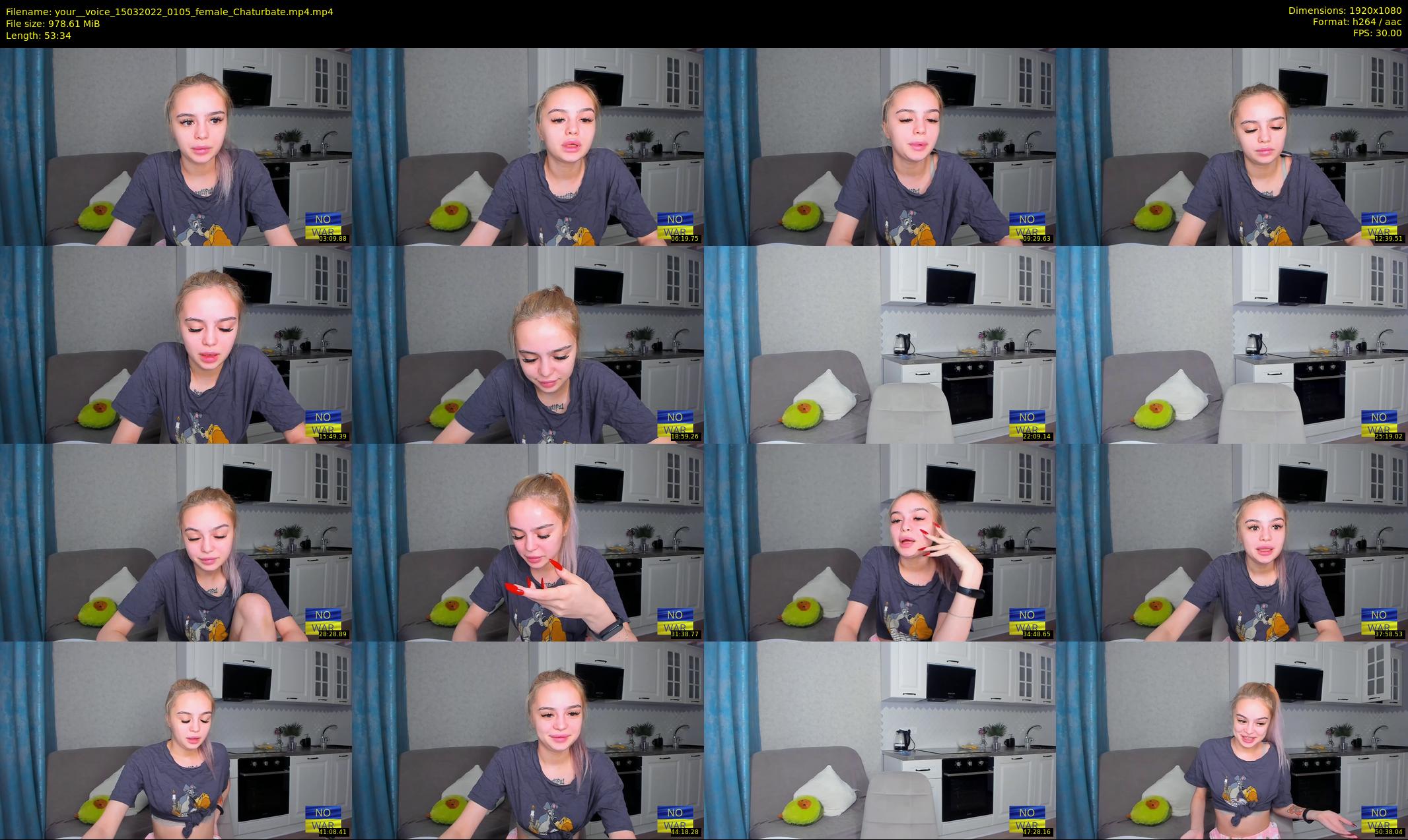 your__voice — 54 minute Chaturbate female cam show recording, 1080p, Mar 15, 2022