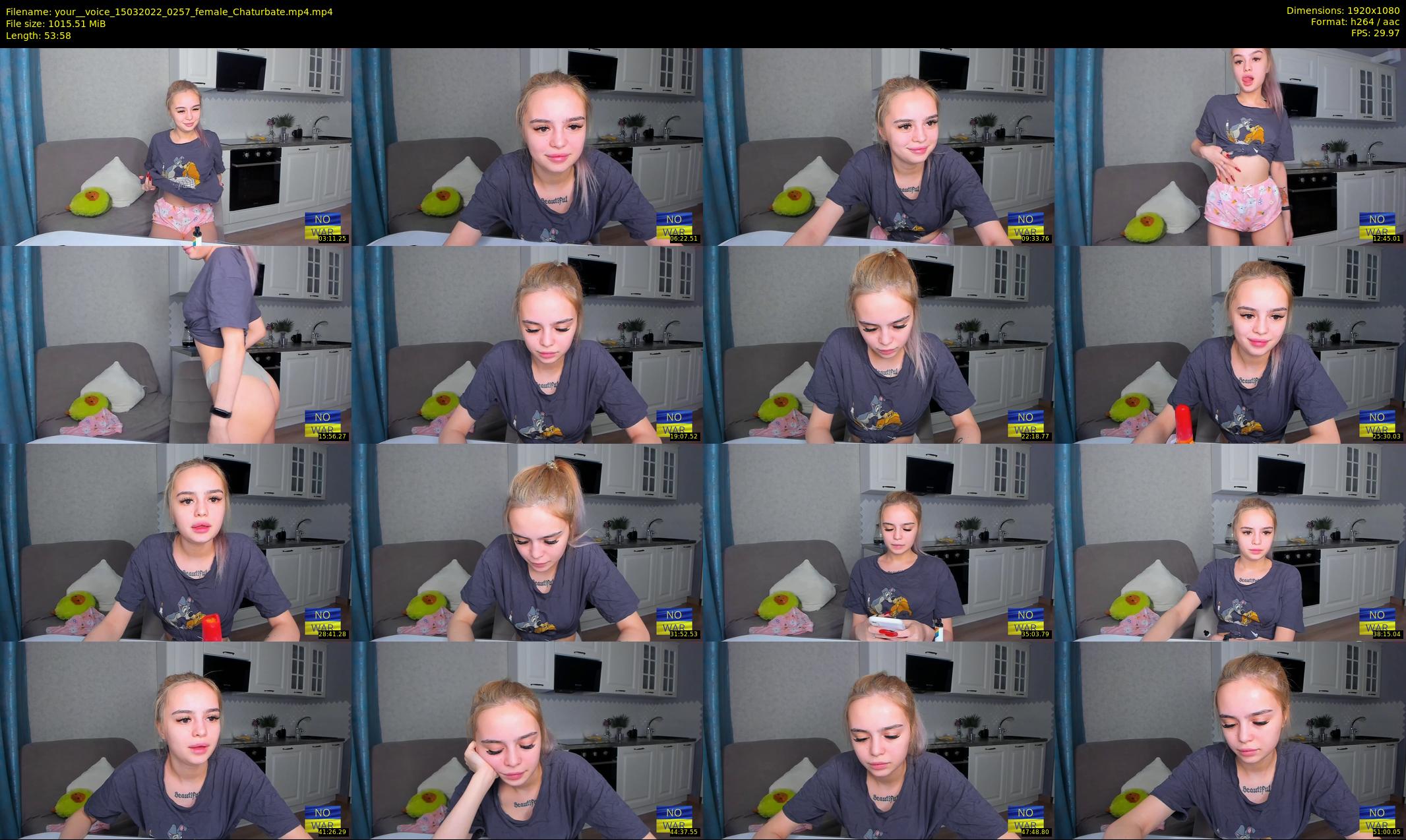 your__voice — 54 minute Chaturbate female cam show recording, 1080p, Mar 15, 2022