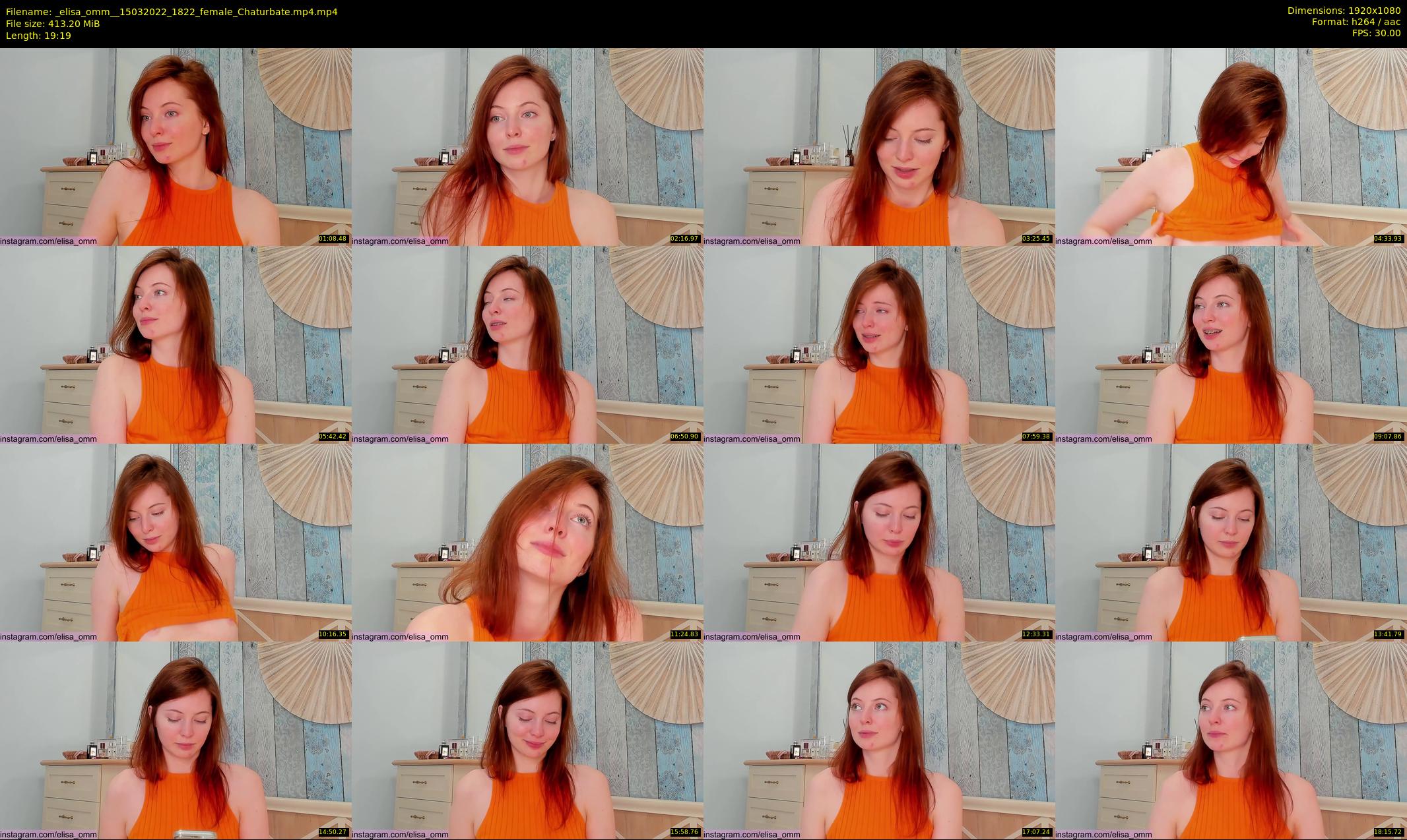 _elisa_omm_ — 20 minute Chaturbate female cam show recording, 1080p, Mar 15, 2022
