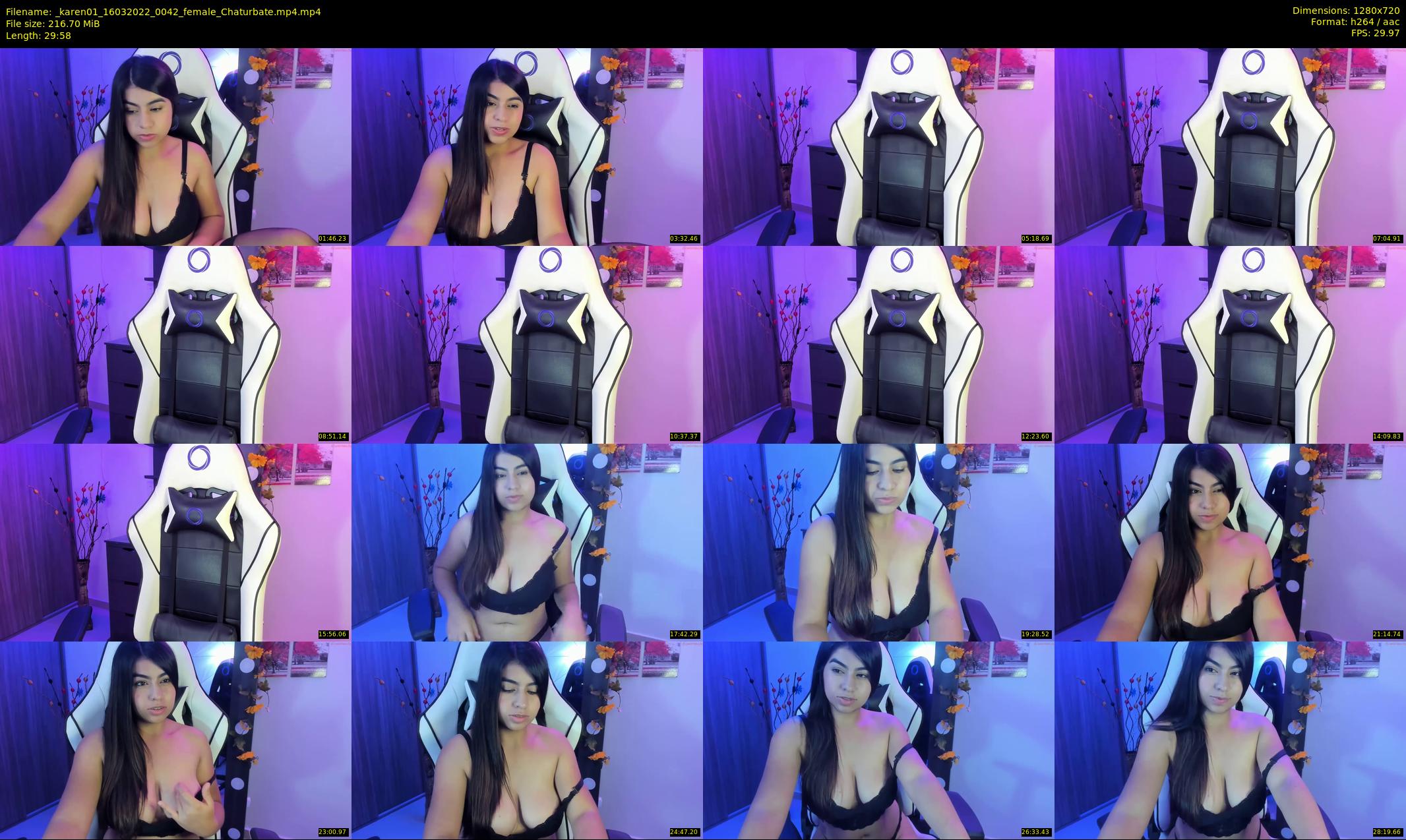 _karen01 — 30 minute Chaturbate female cam show recording, 720p, Mar 16, 2022
