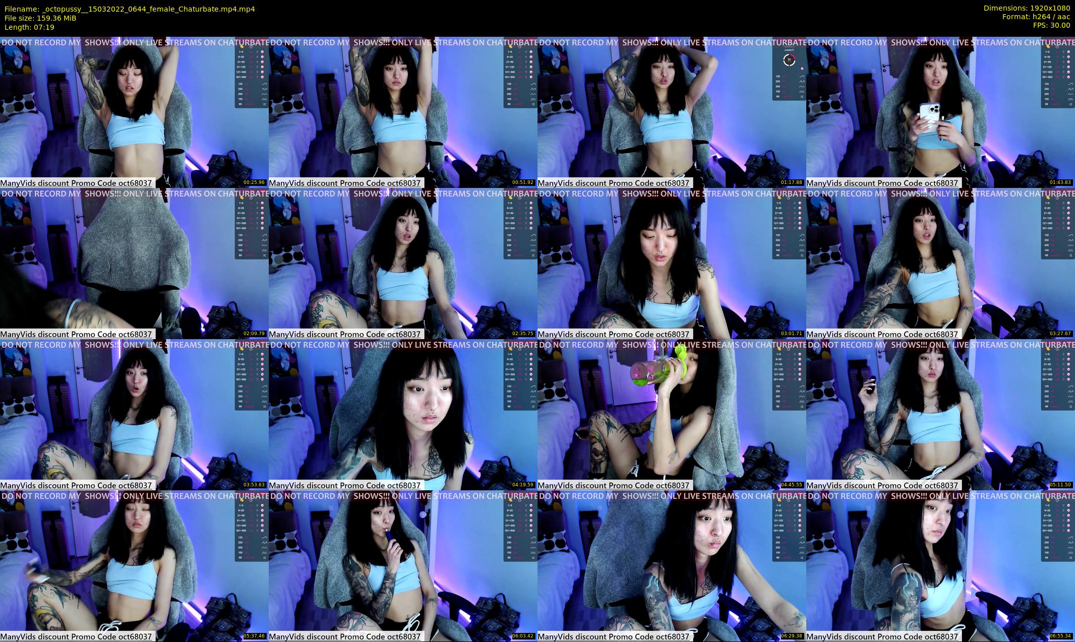 _octopussy_ — 8 minute Chaturbate female cam show recording, 1080p, Mar 15, 2022
