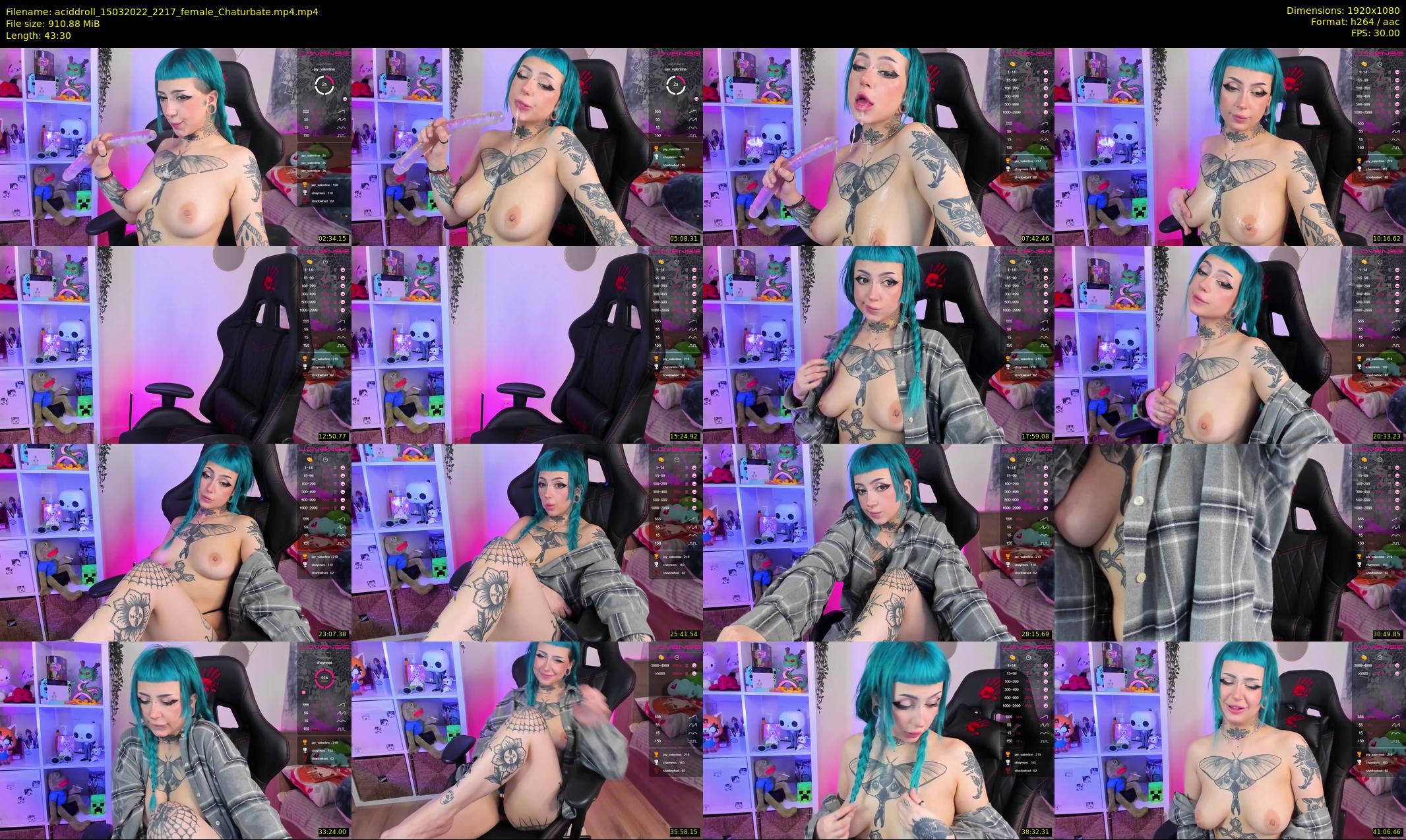 aciddroll — 44 minute Chaturbate female cam show recording, 1080p, Mar 15, 2022