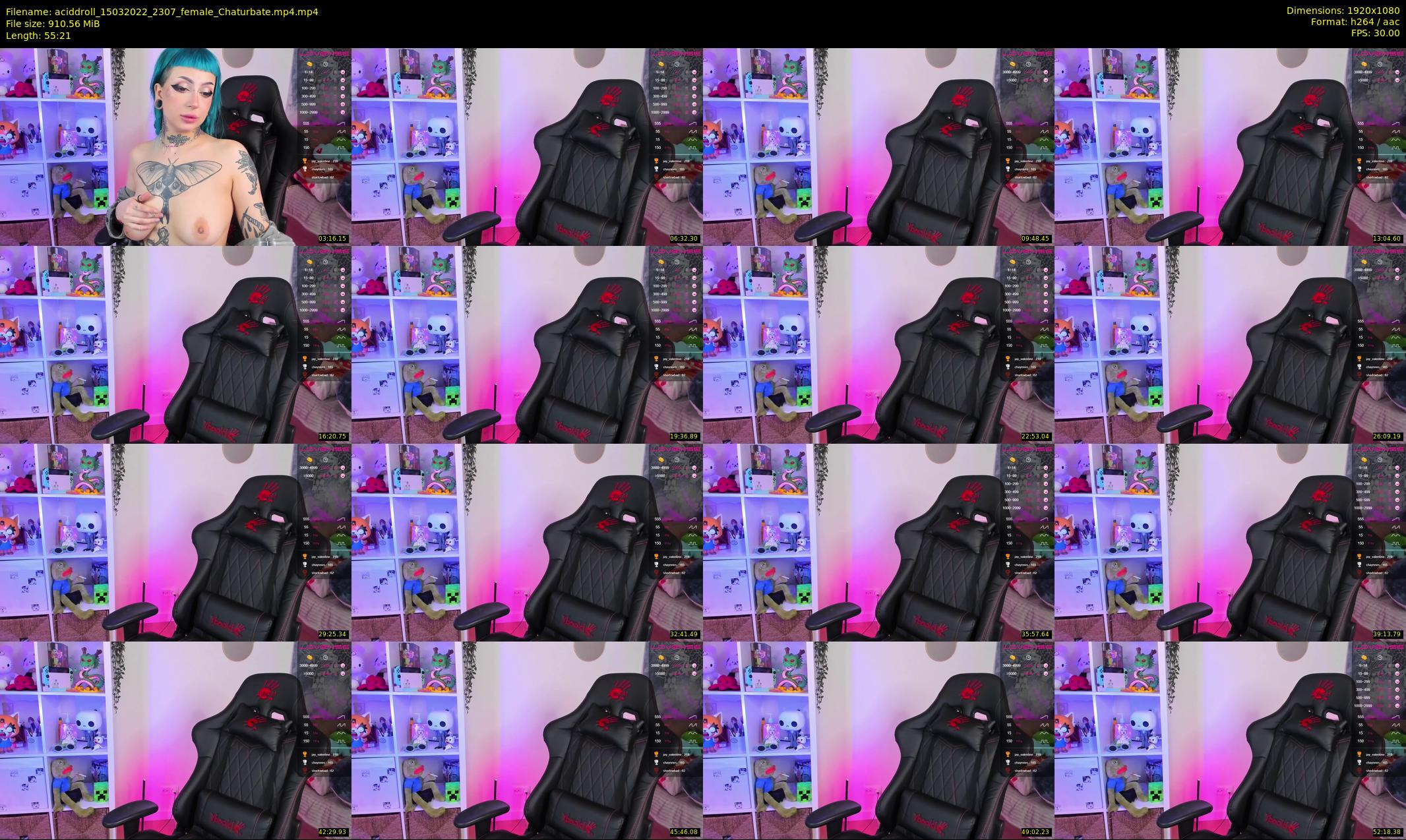 aciddroll — 56 minute Chaturbate female cam show recording, 1080p, Mar 15, 2022