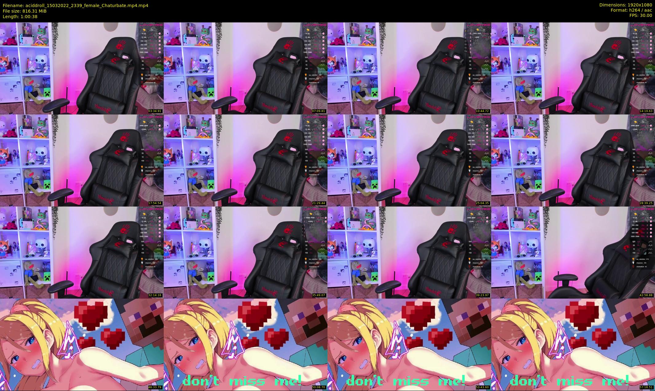 aciddroll — 61 minute Chaturbate female cam show recording, 1080p, Mar 15, 2022
