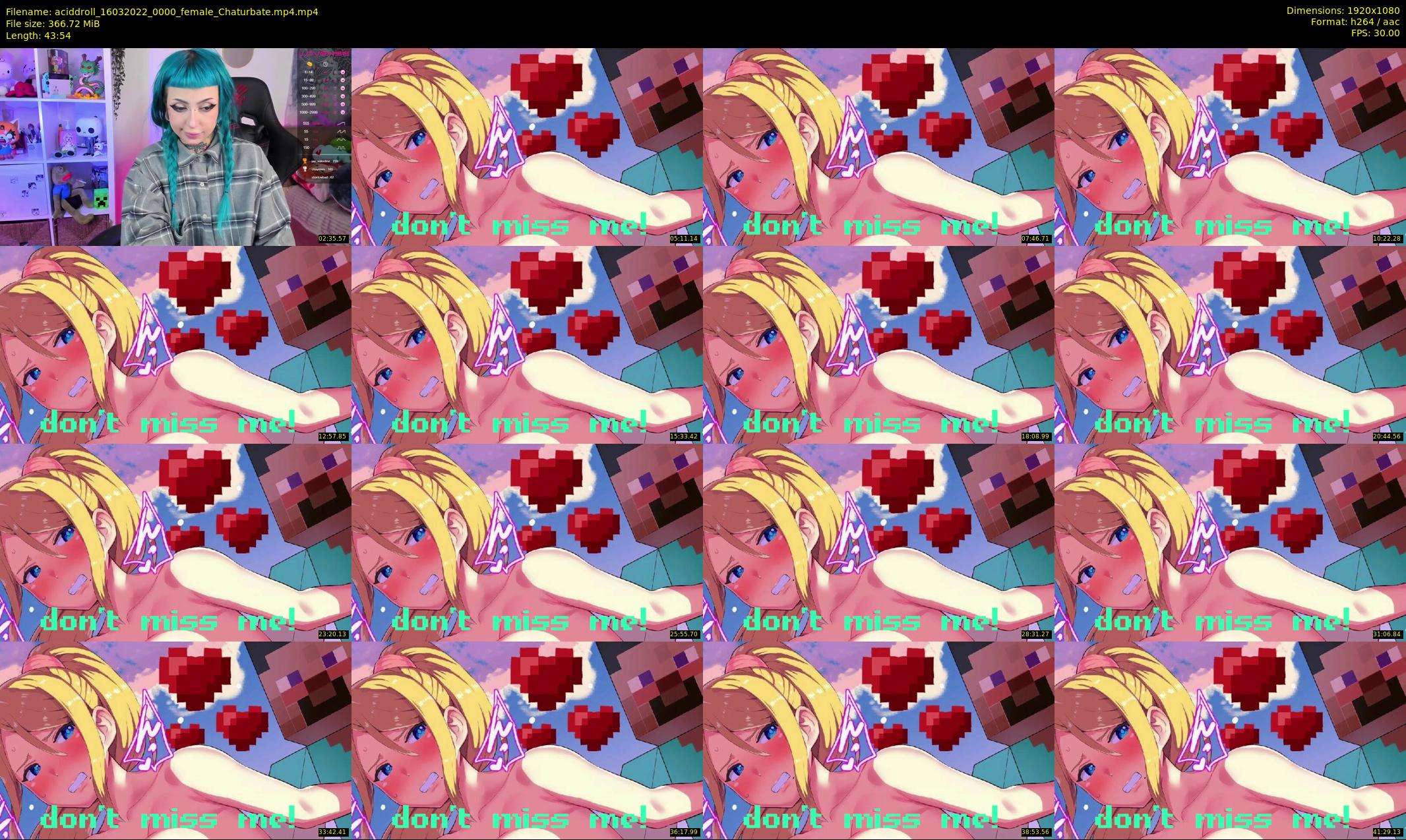aciddroll — 44 minute Chaturbate female cam show recording, 1080p, Mar 16, 2022