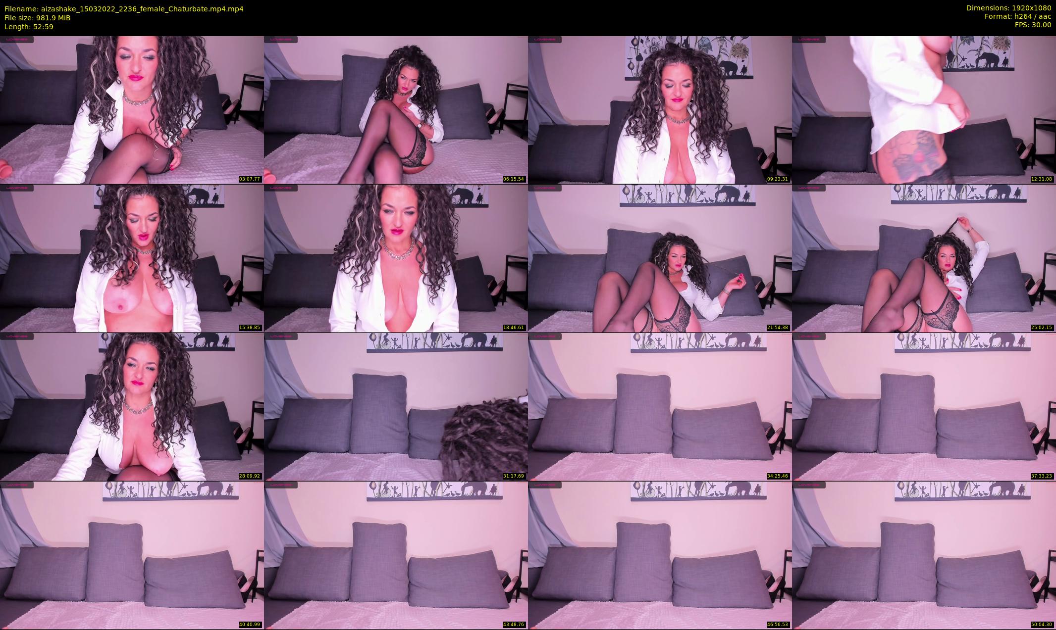 aizashake — 53 minute Chaturbate female cam show recording, 1080p, Mar 15, 2022