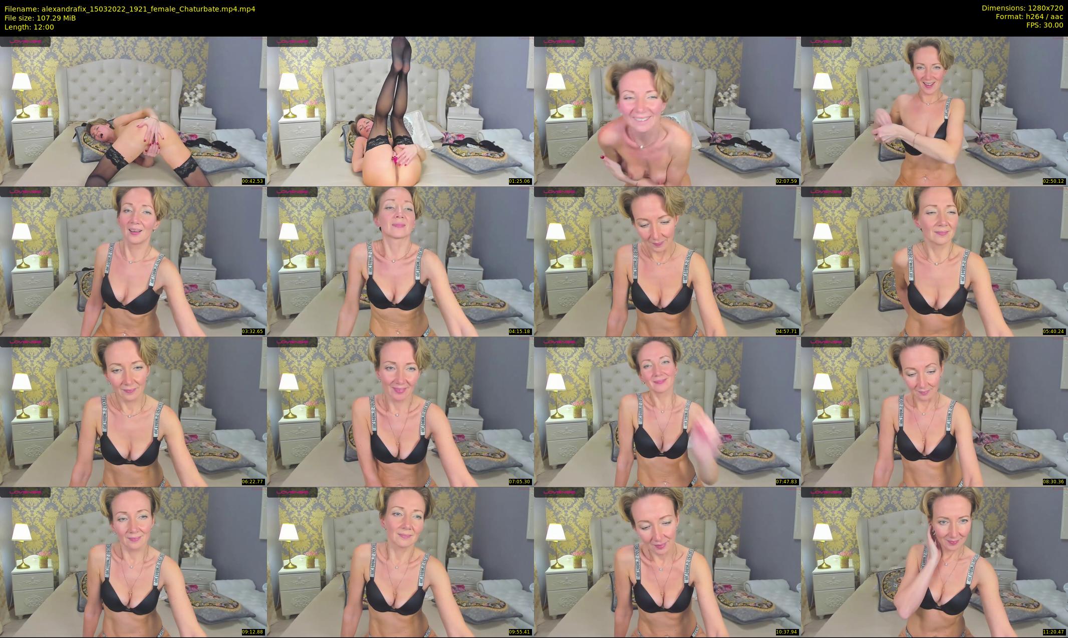 alexandrafix — 12 minute Chaturbate female cam show recording, 720p, Mar 15, 2022