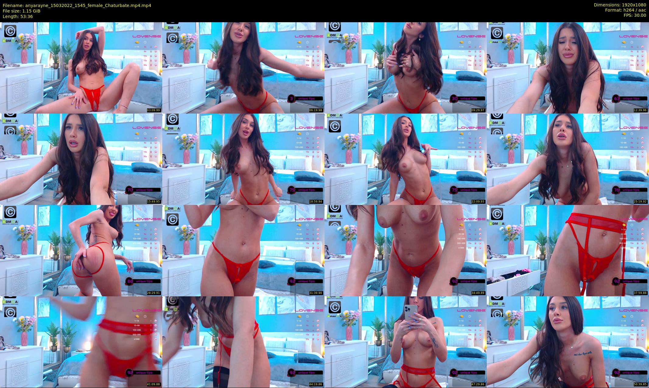anyarayne — 54 minute Chaturbate female cam show recording, 1080p, Mar 15, 2022