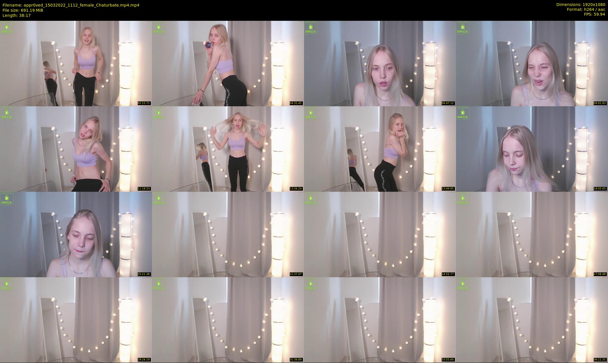 appr0ved — 39 minute Chaturbate female cam show recording, 1080p, Mar 15, 2022