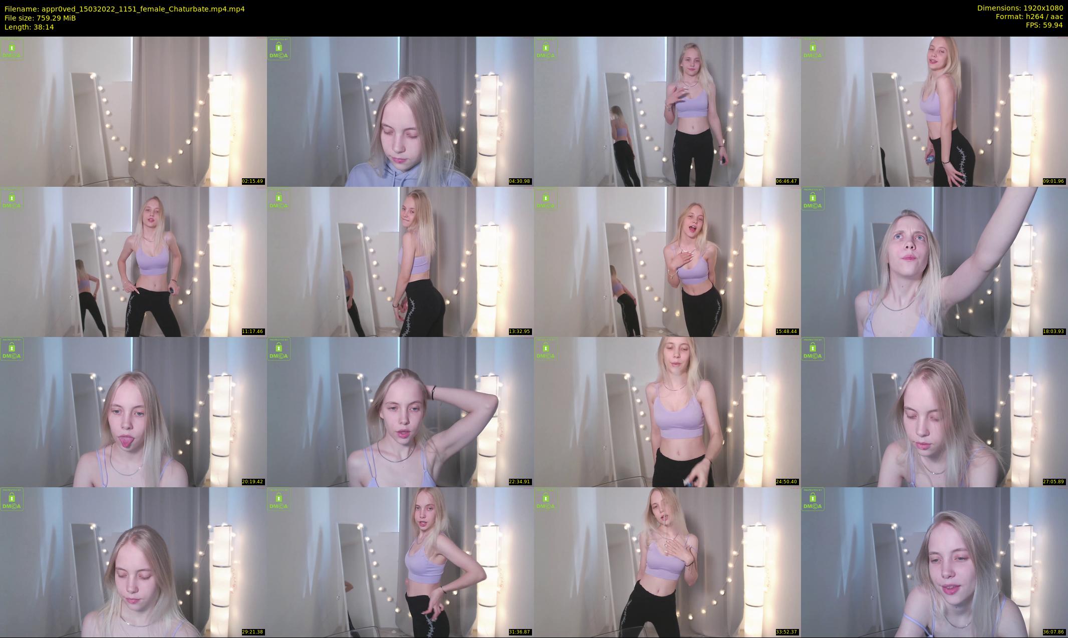 appr0ved — 39 minute Chaturbate female cam show recording, 1080p, Mar 15, 2022