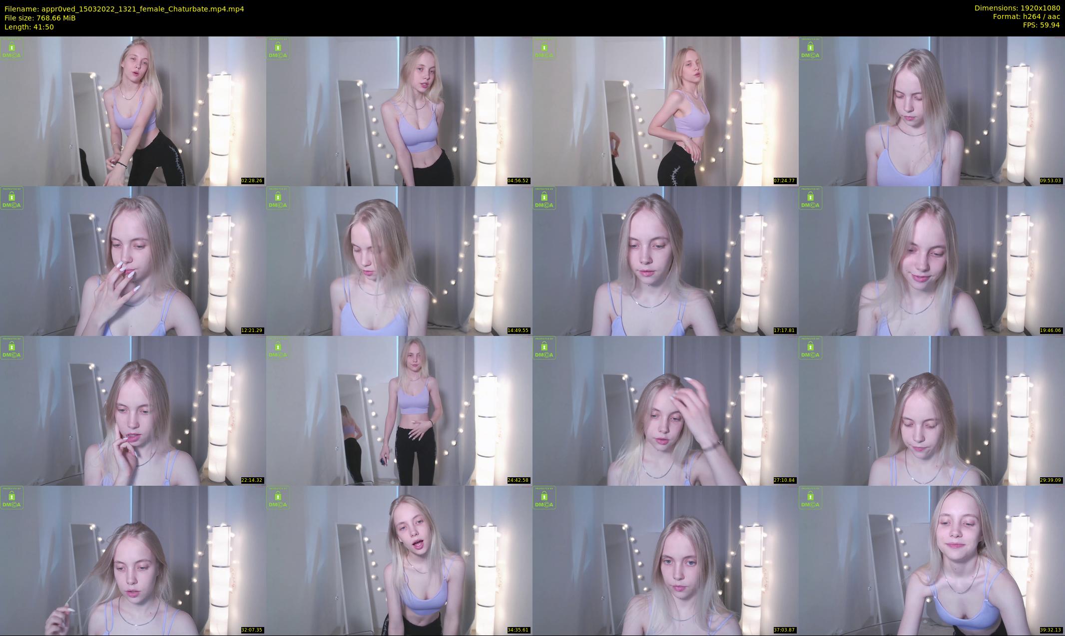 appr0ved — 42 minute Chaturbate female cam show recording, 1080p, Mar 15, 2022